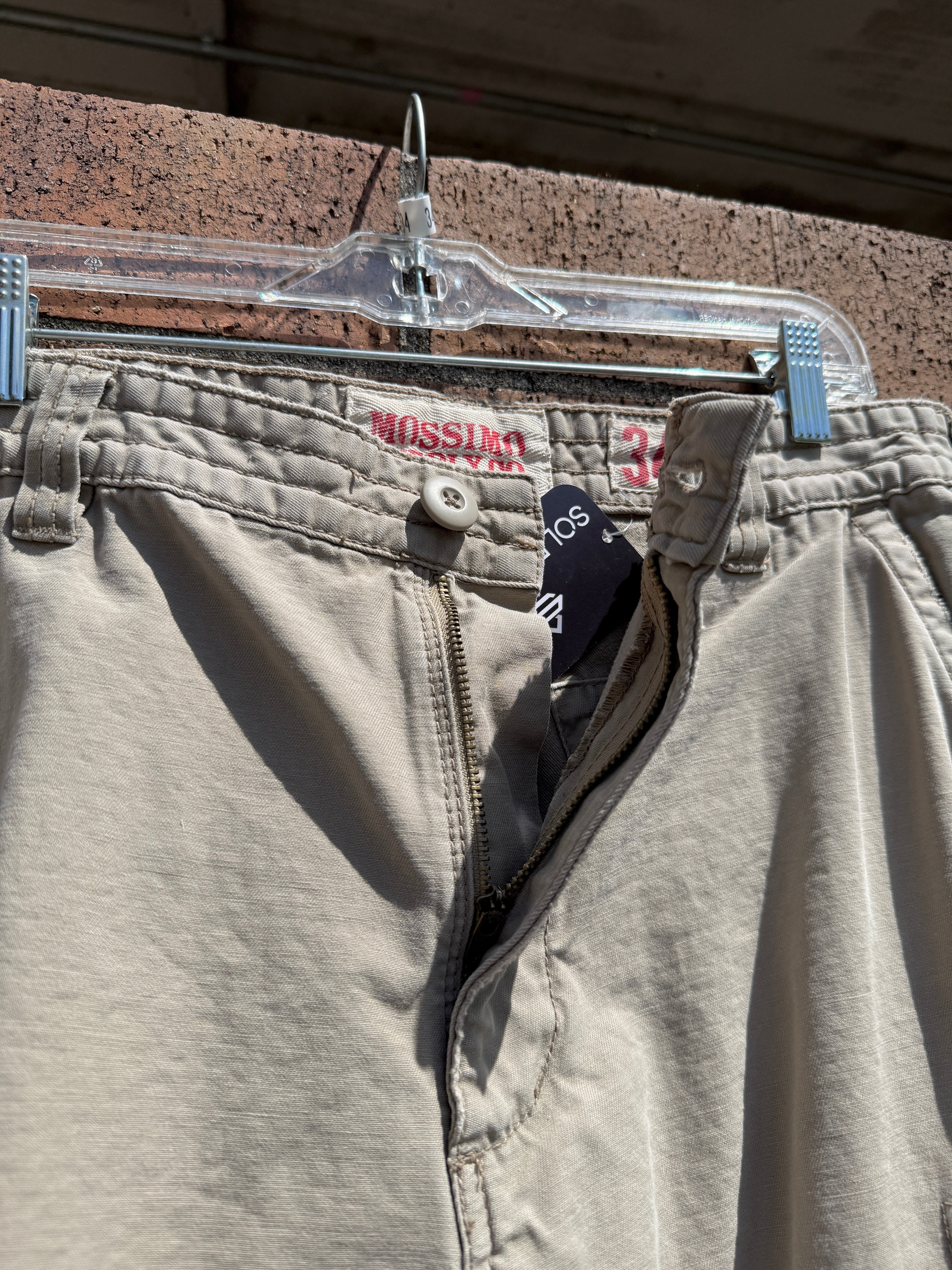Mossimo Supply Co Tan Cargo Shorts Size 34