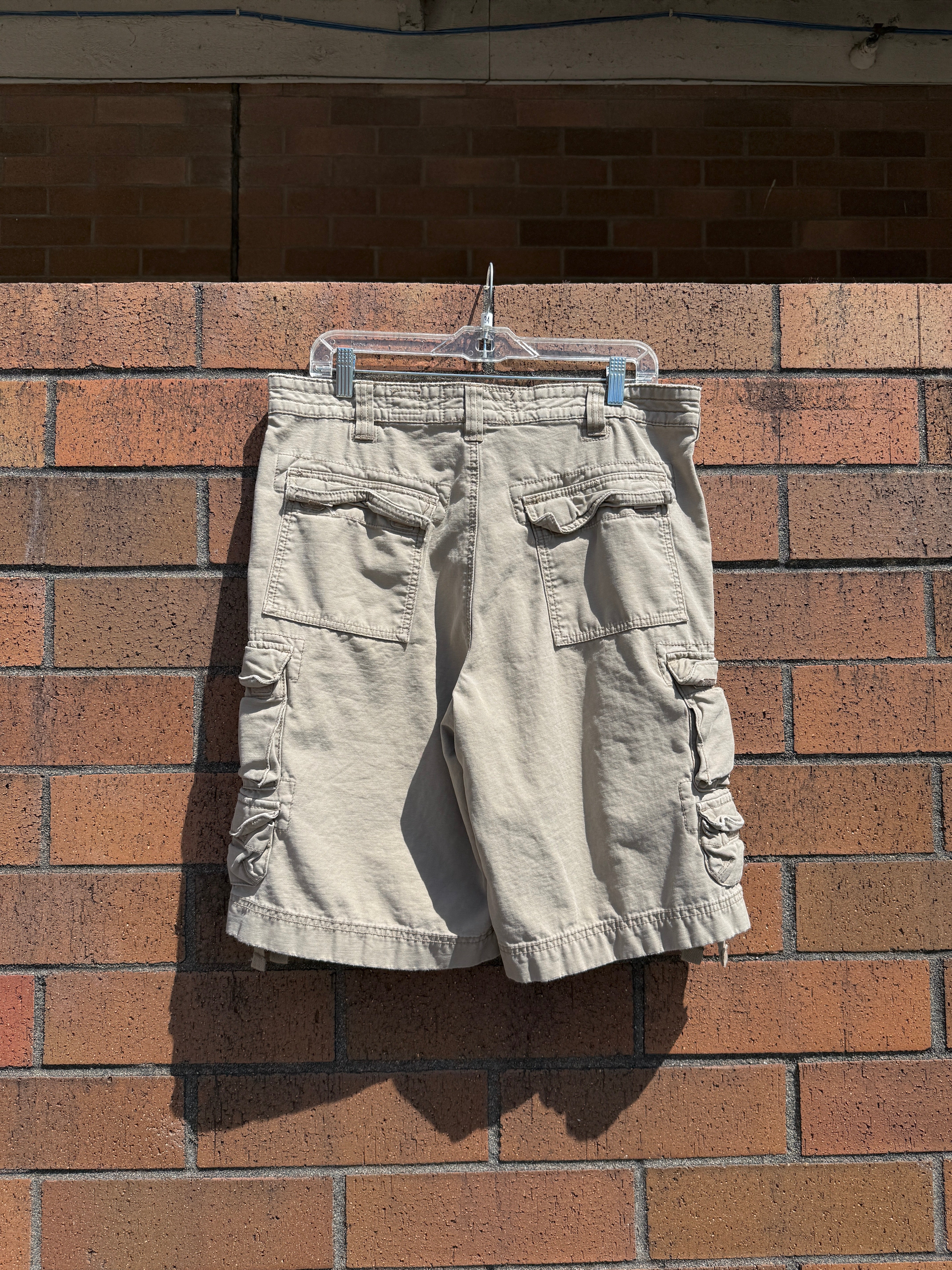Mossimo Supply Co Tan Cargo Shorts Size 34