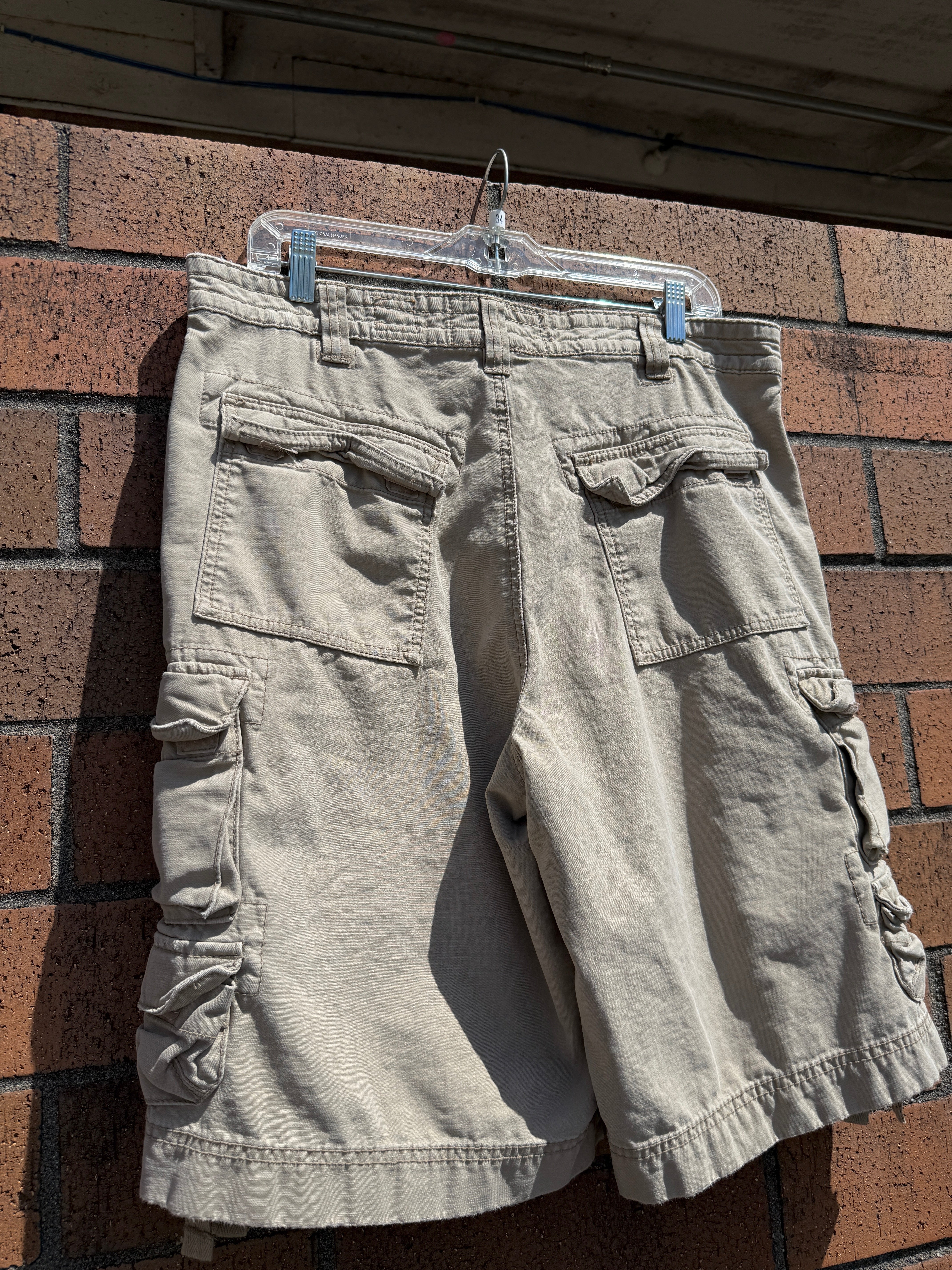 Mossimo Supply Co Tan Cargo Shorts Size 34