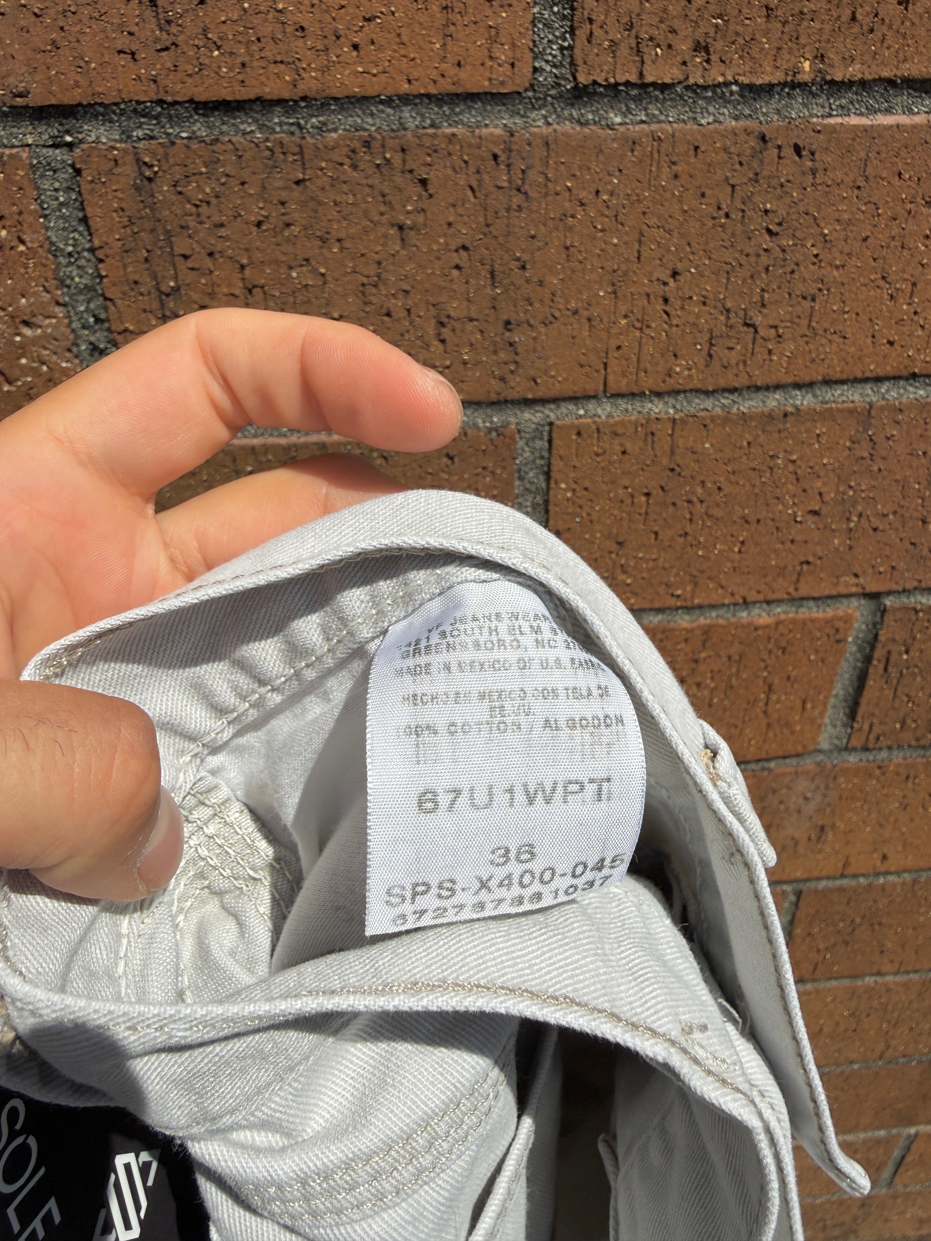 Y2K Wrangler Hero Beige Carpenter Shorts Size 36