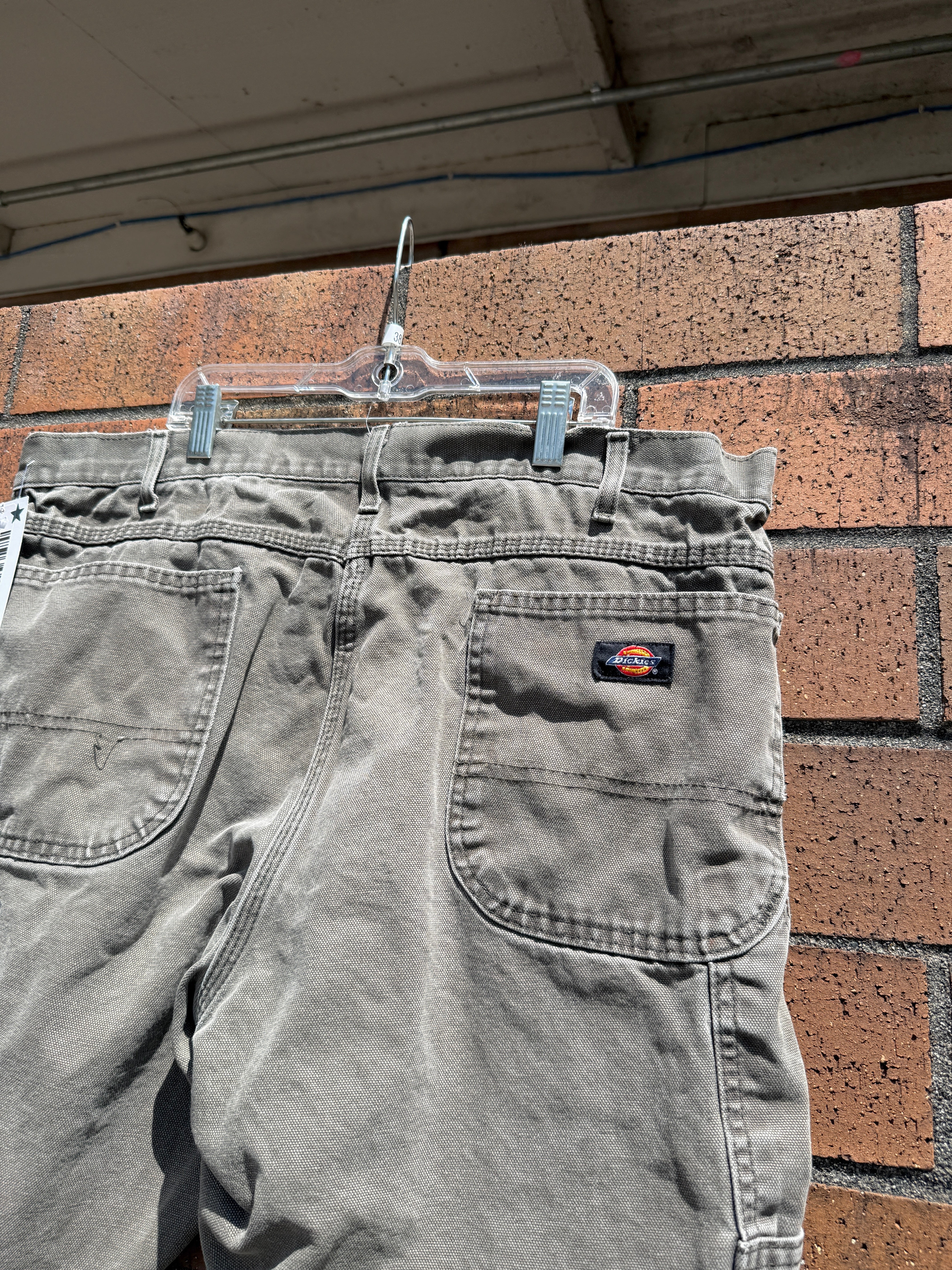 Dickies Olive Green Cutoff Carpenter Shorts Size 38x32