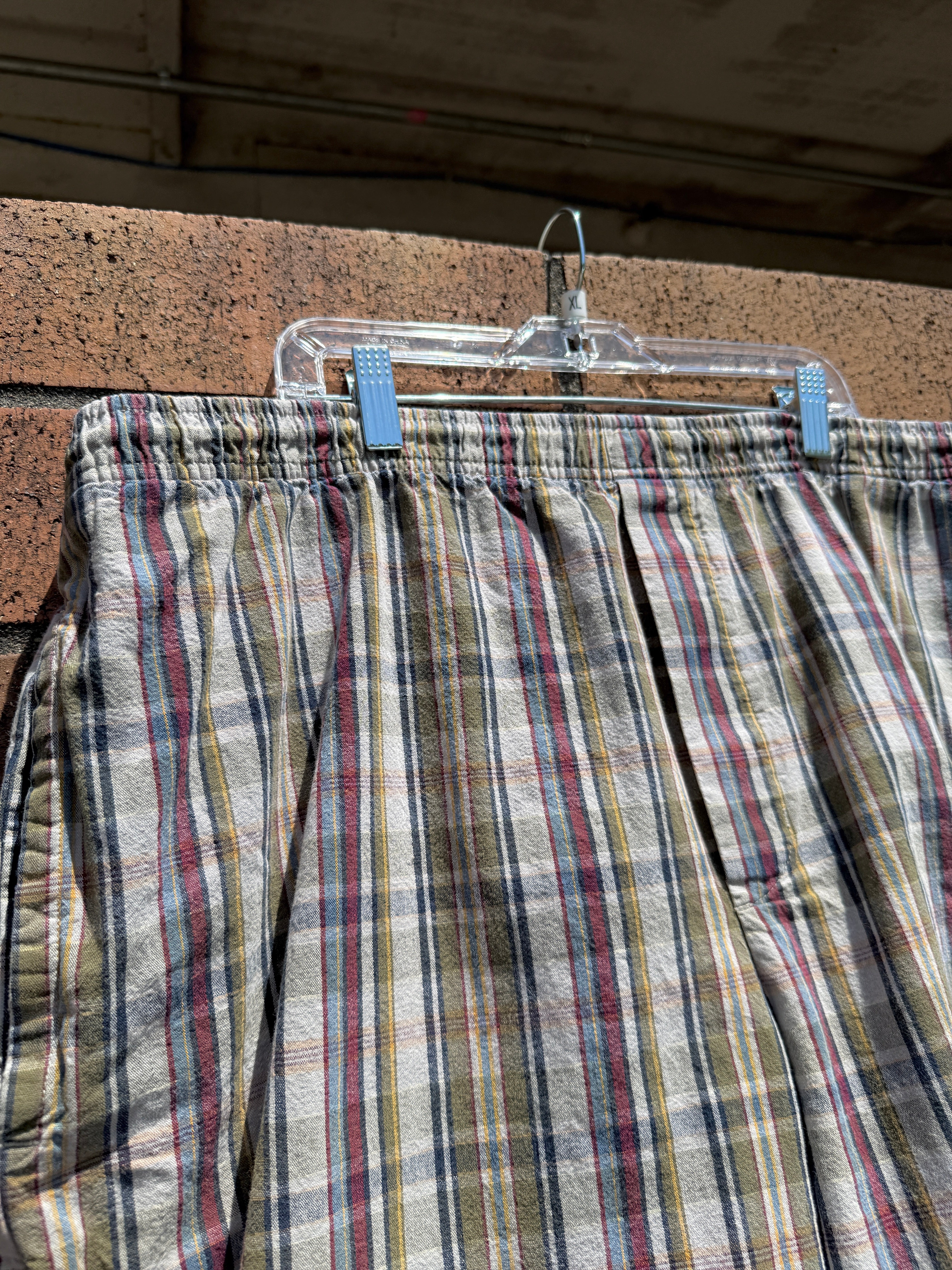 90s Cherokee Brand Plaid Boxer Shorts Size XL