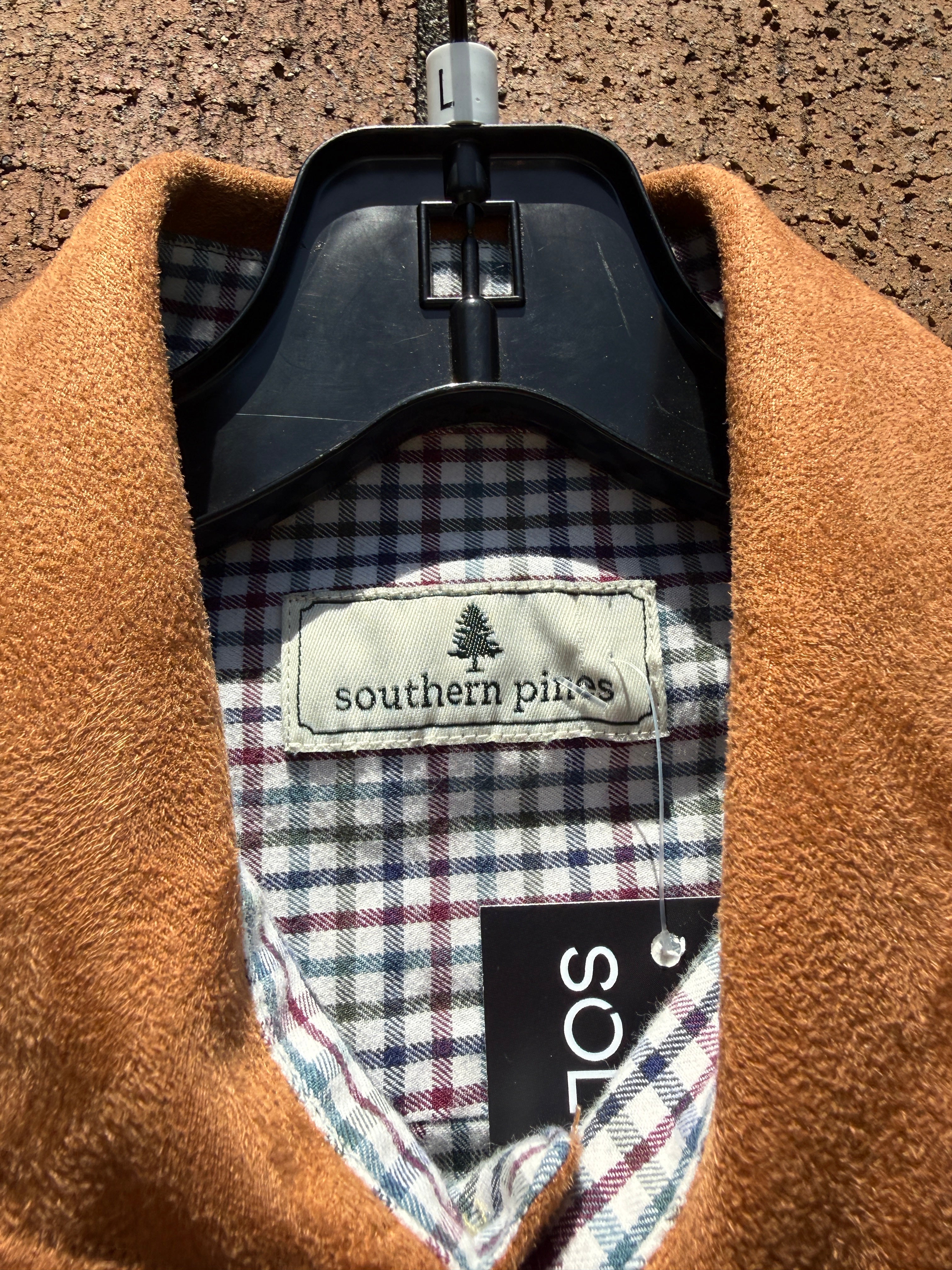 Southern Pines Patchwork Plaid Flannel Size L