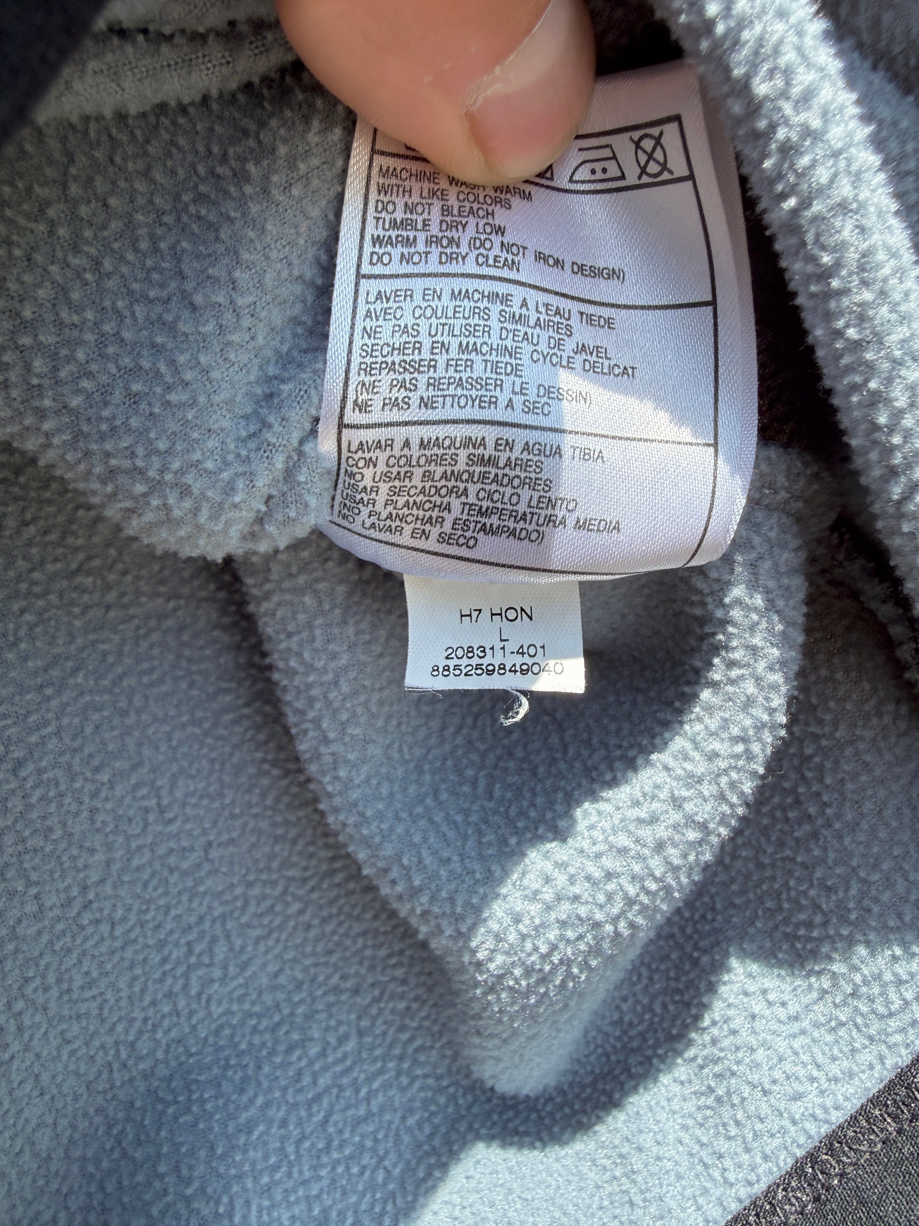 2007 Nike Black / Grey Fleece Vest Sz L