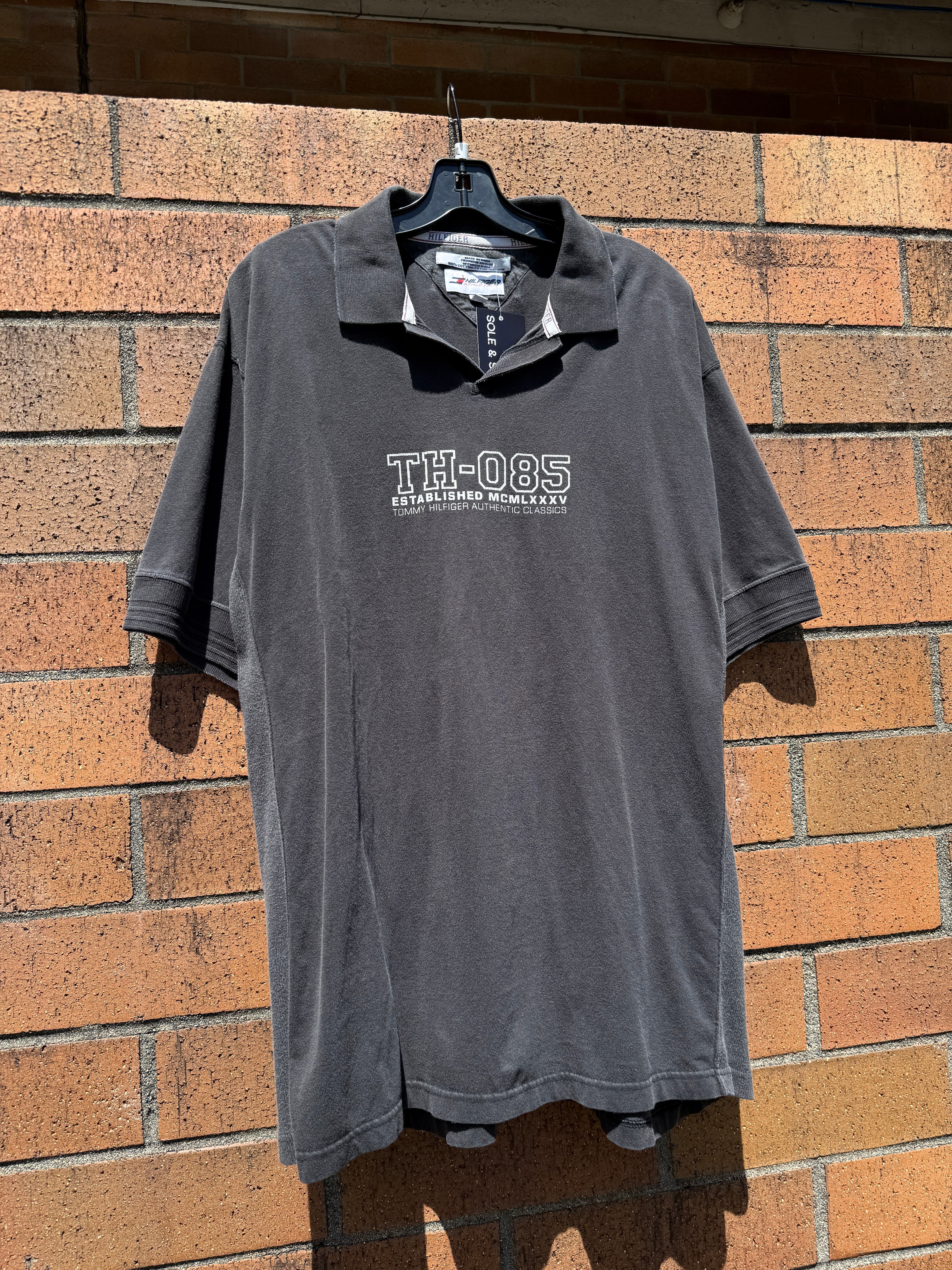 Y2K Tommy Hilfiger Athletics TH-O85 Polo Shirt Size XL