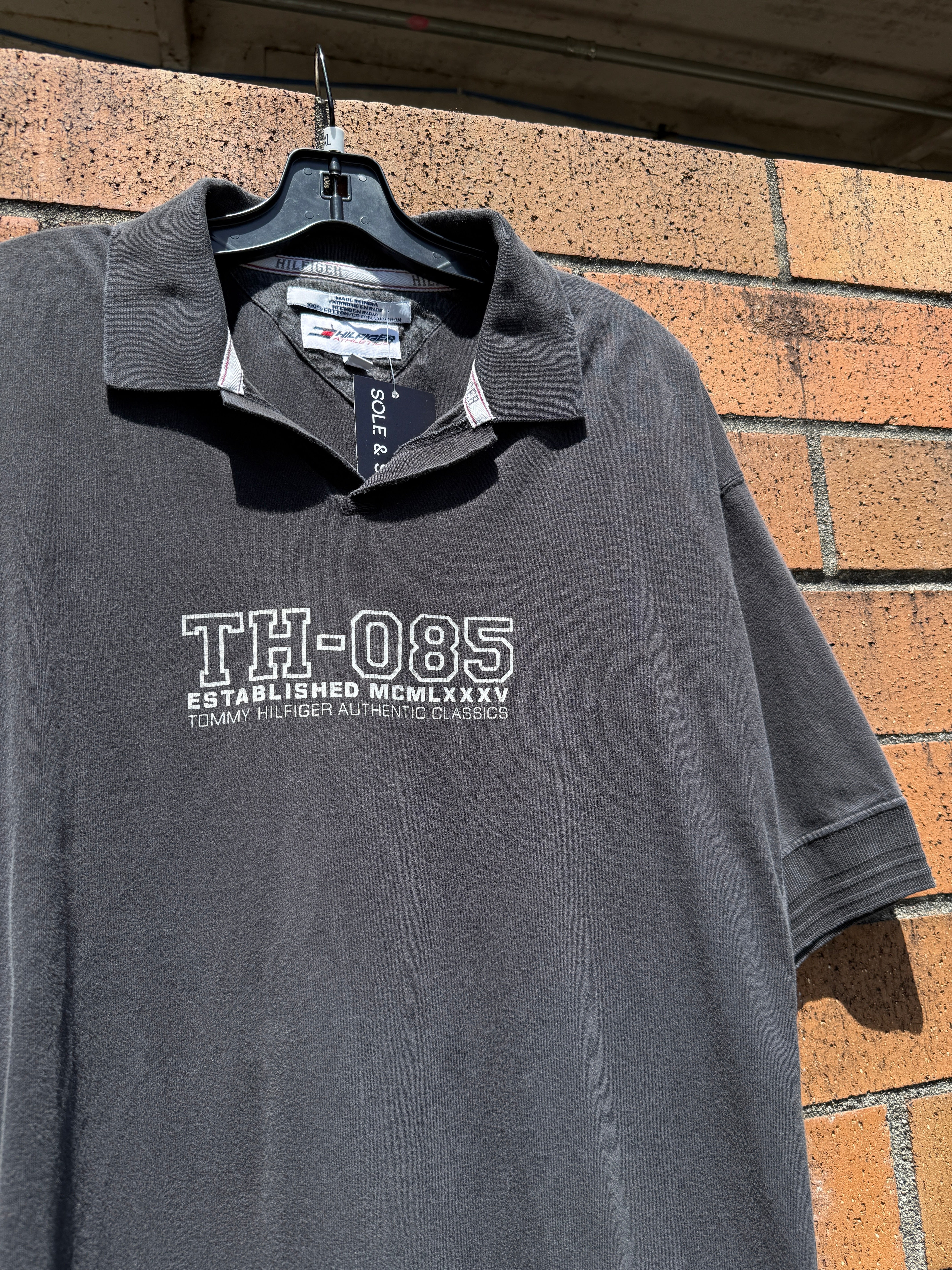 Y2K Tommy Hilfiger Athletics TH-O85 Polo Shirt Size XL