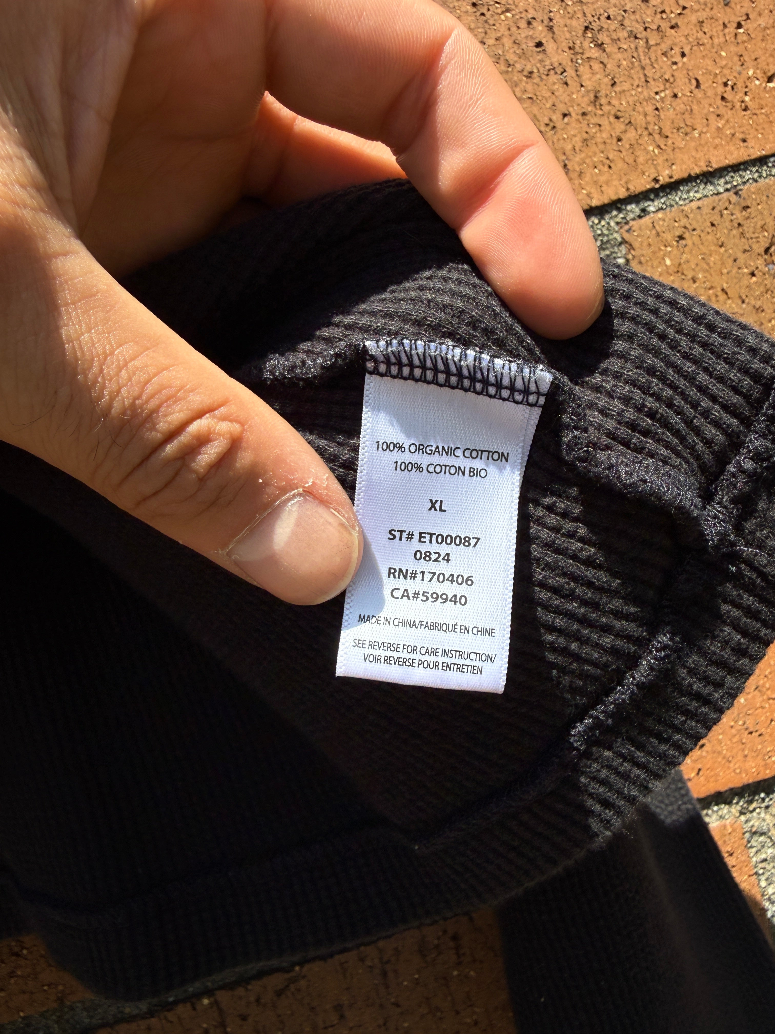 Elwood Black Thermal Shirt Size XL