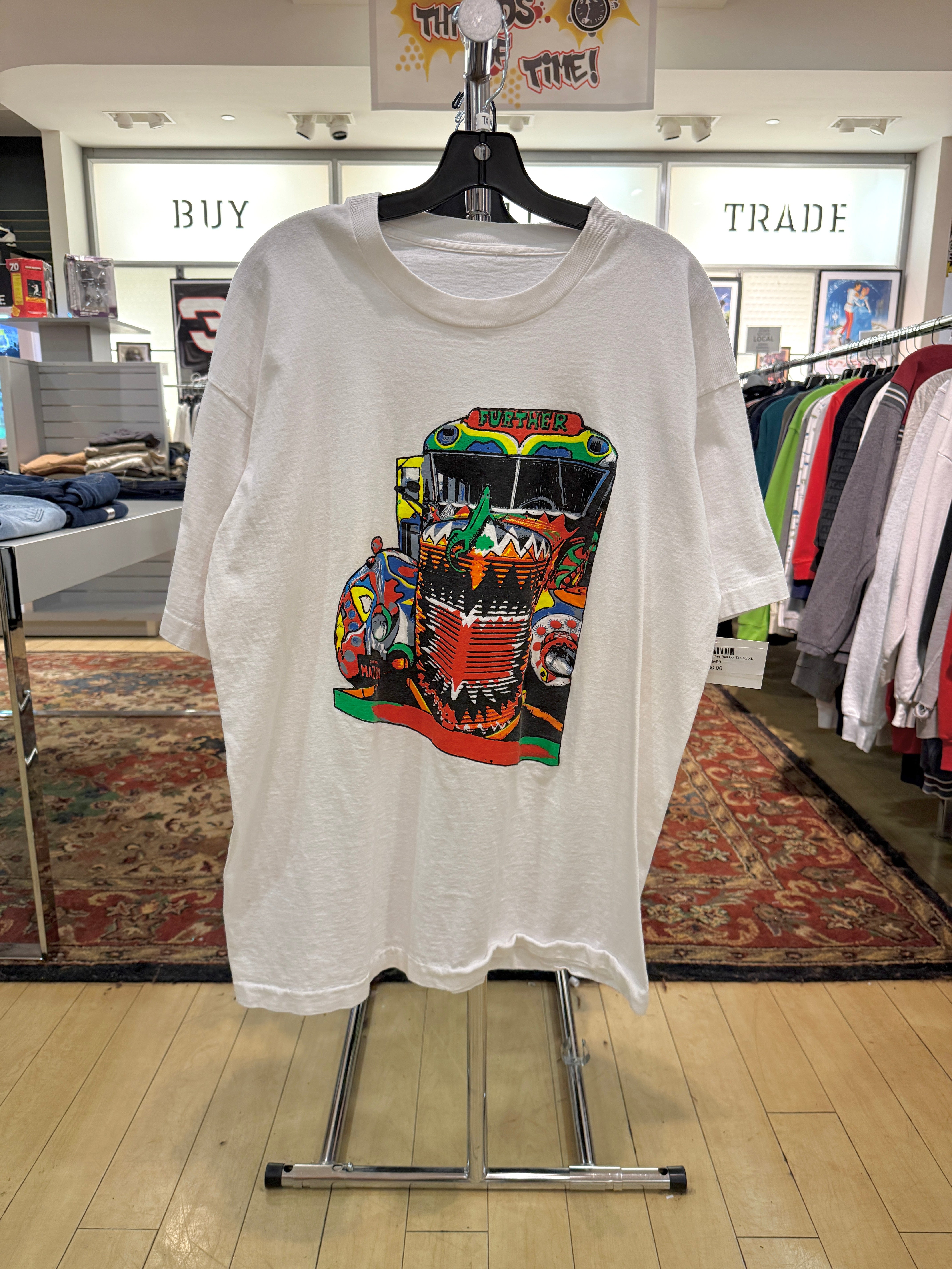 90s Grateful Dead Further Bus Lot Tee Sz XL