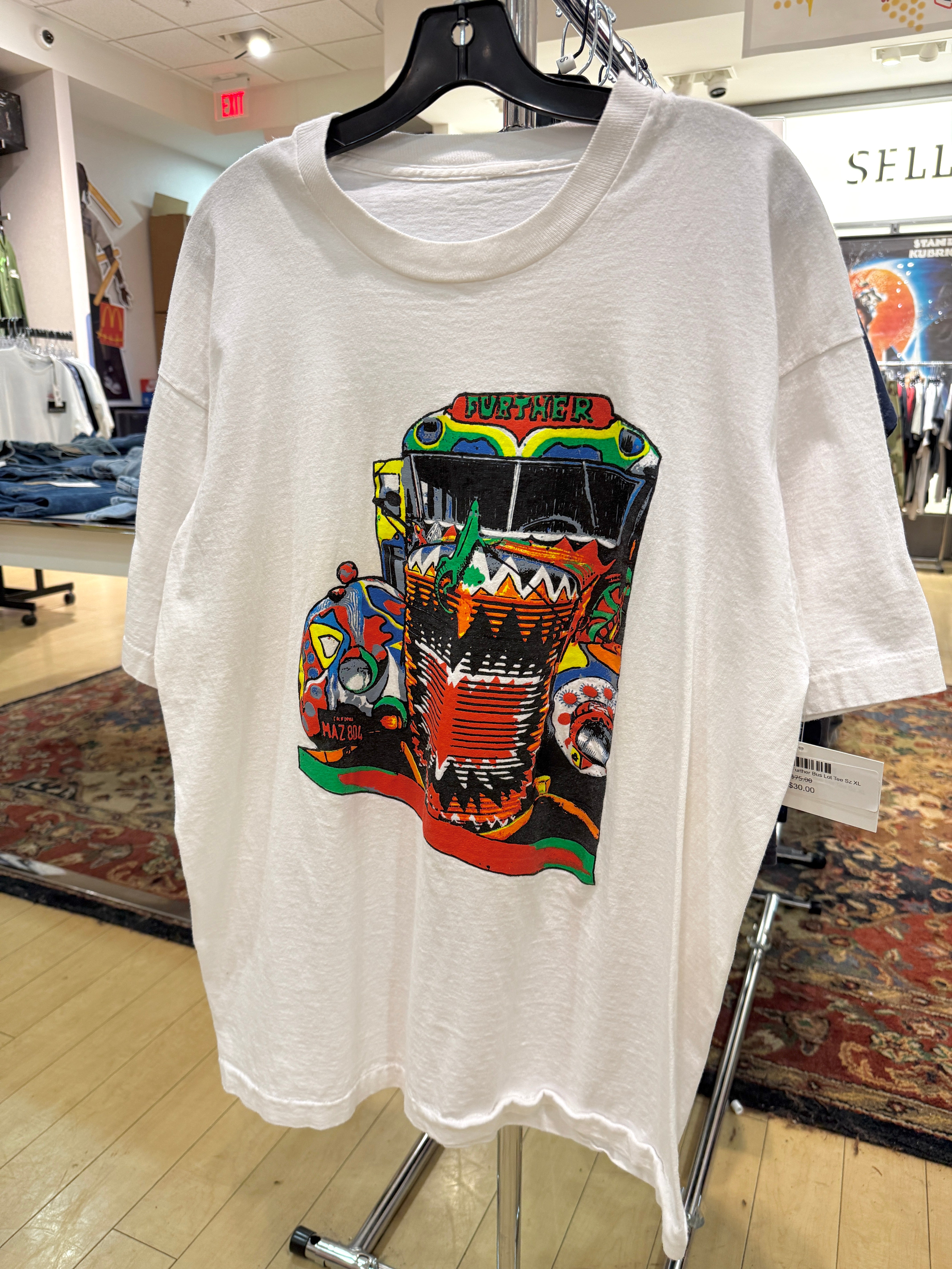 90s Grateful Dead Further Bus Lot Tee Sz XL