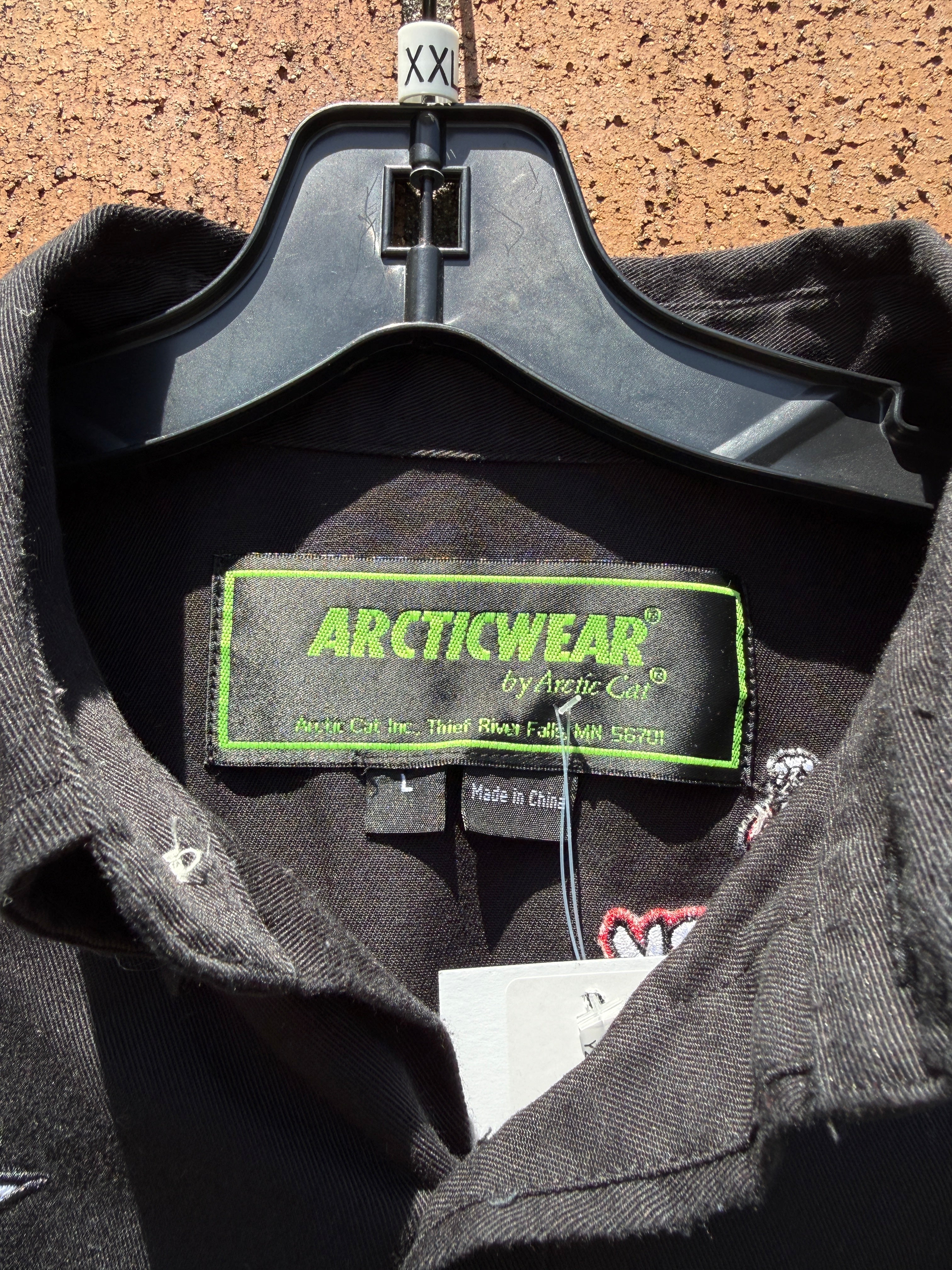 Y2K Arctic Cat Racing Team Mechanic Shirt Size L