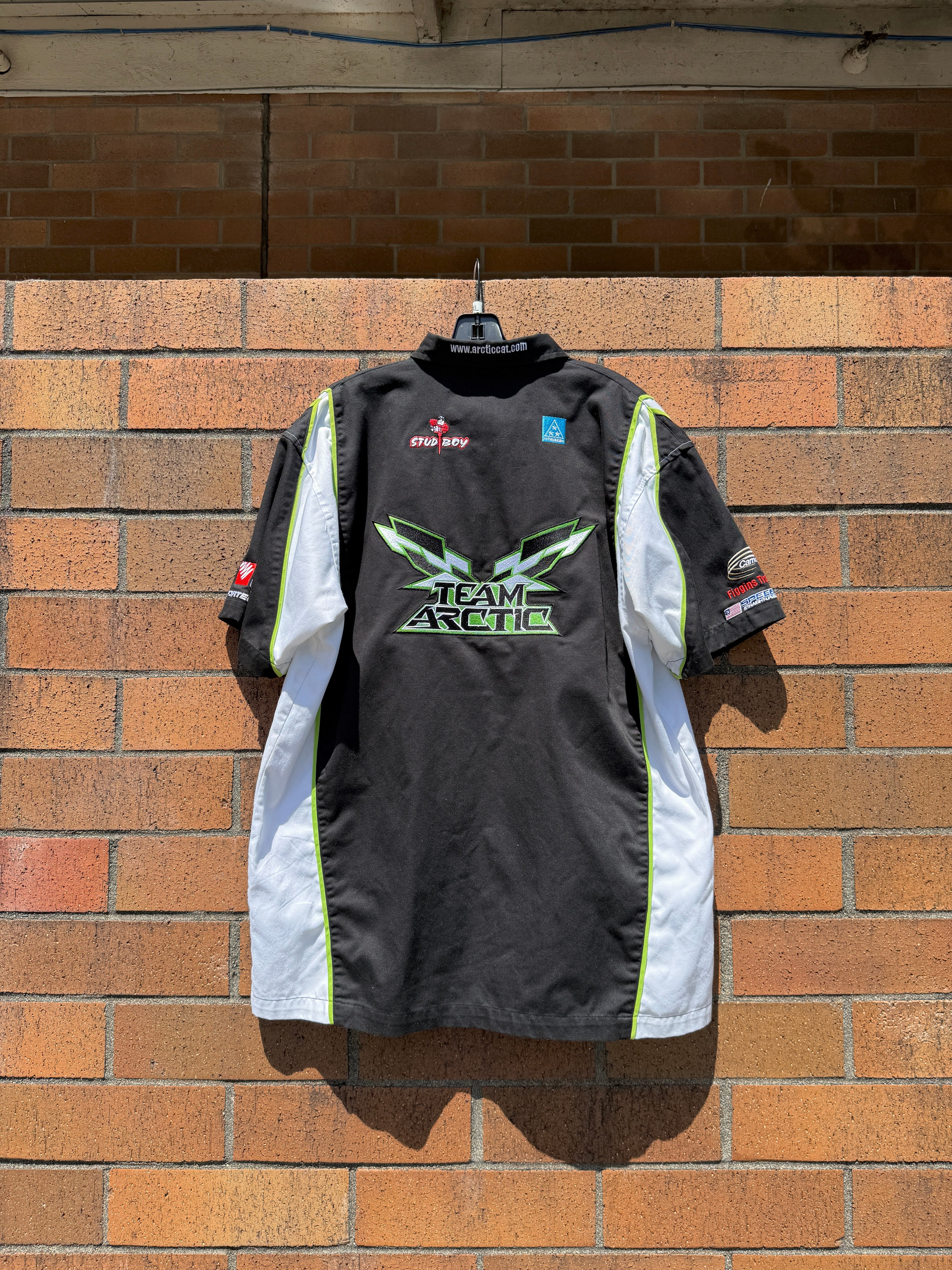 Y2K Arctic Cat Racing Team Mechanic Shirt Size L