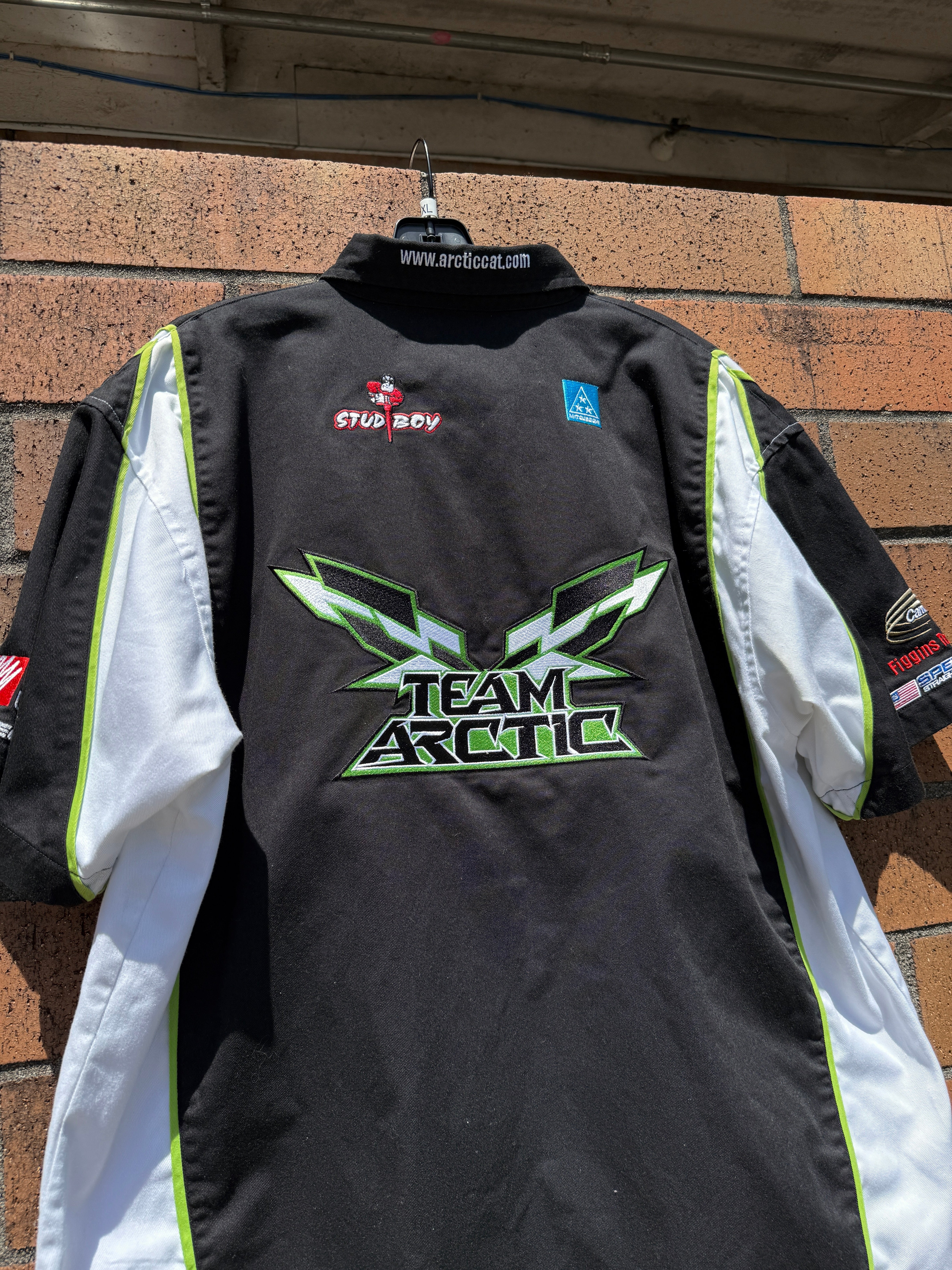 Y2K Arctic Cat Racing Team Mechanic Shirt Size L