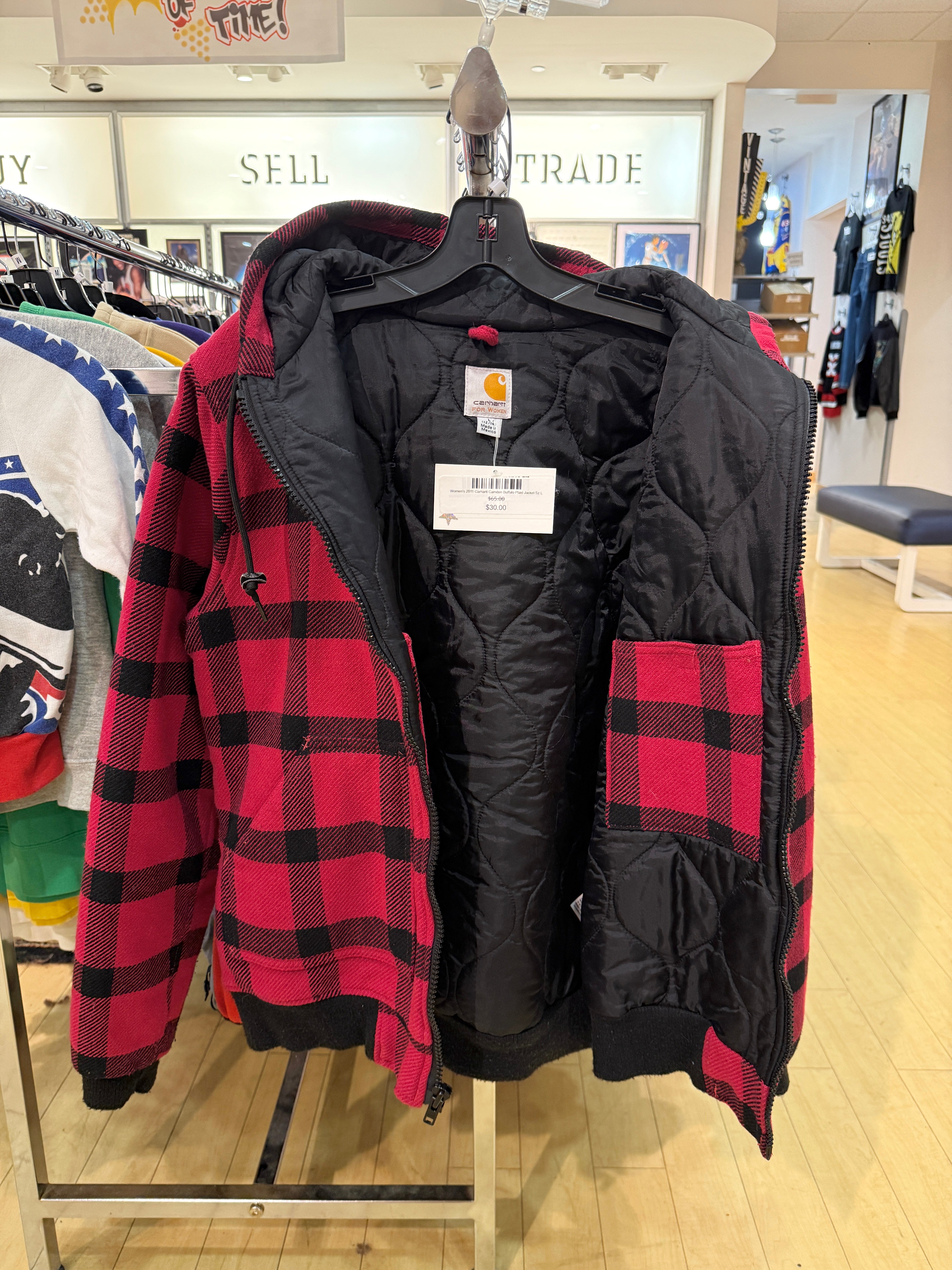 Women's 2011 Carhartt Camden Buffalo Plaid Jacket Sz L