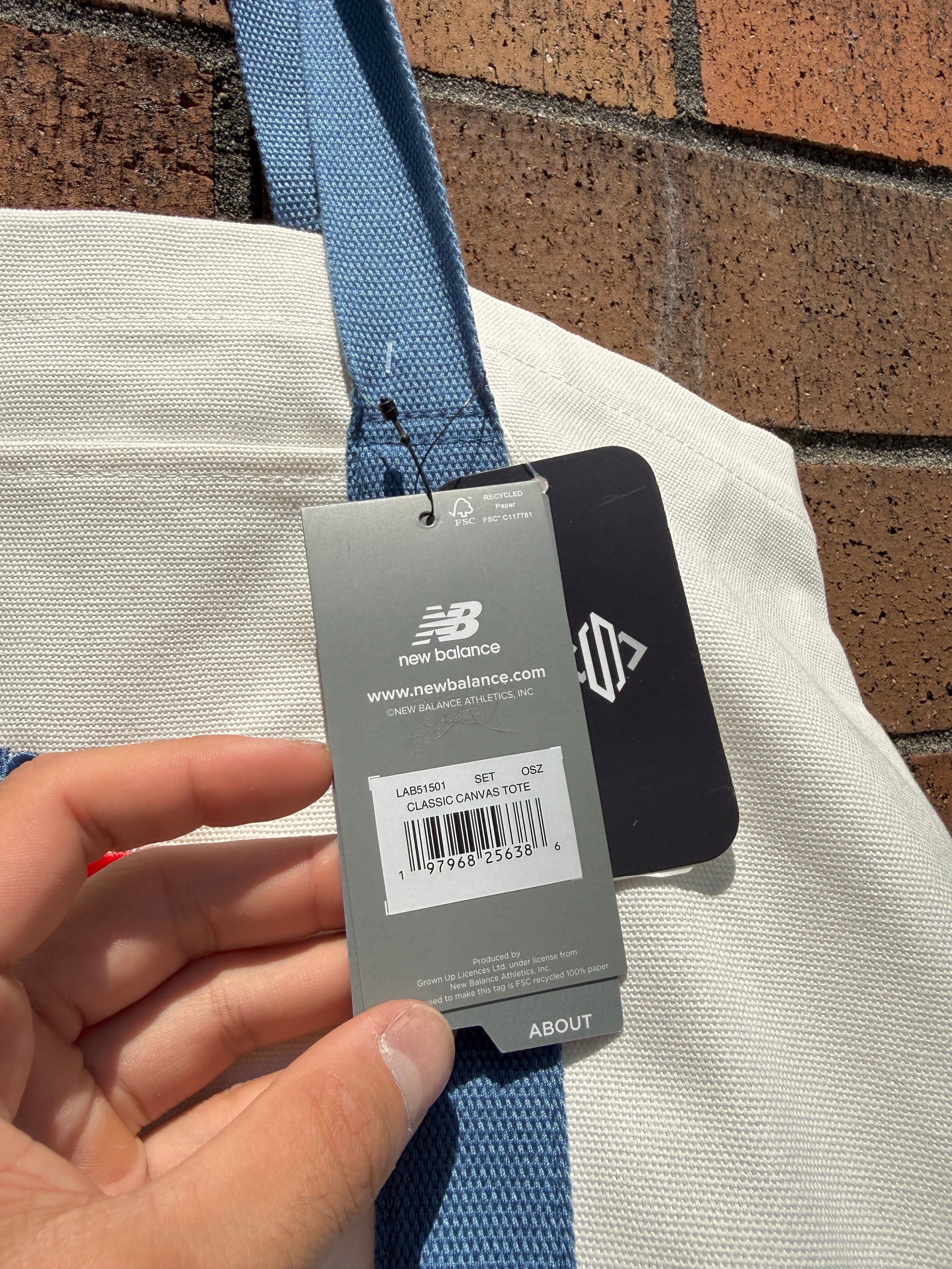 New Balance Canvas Tote Bag