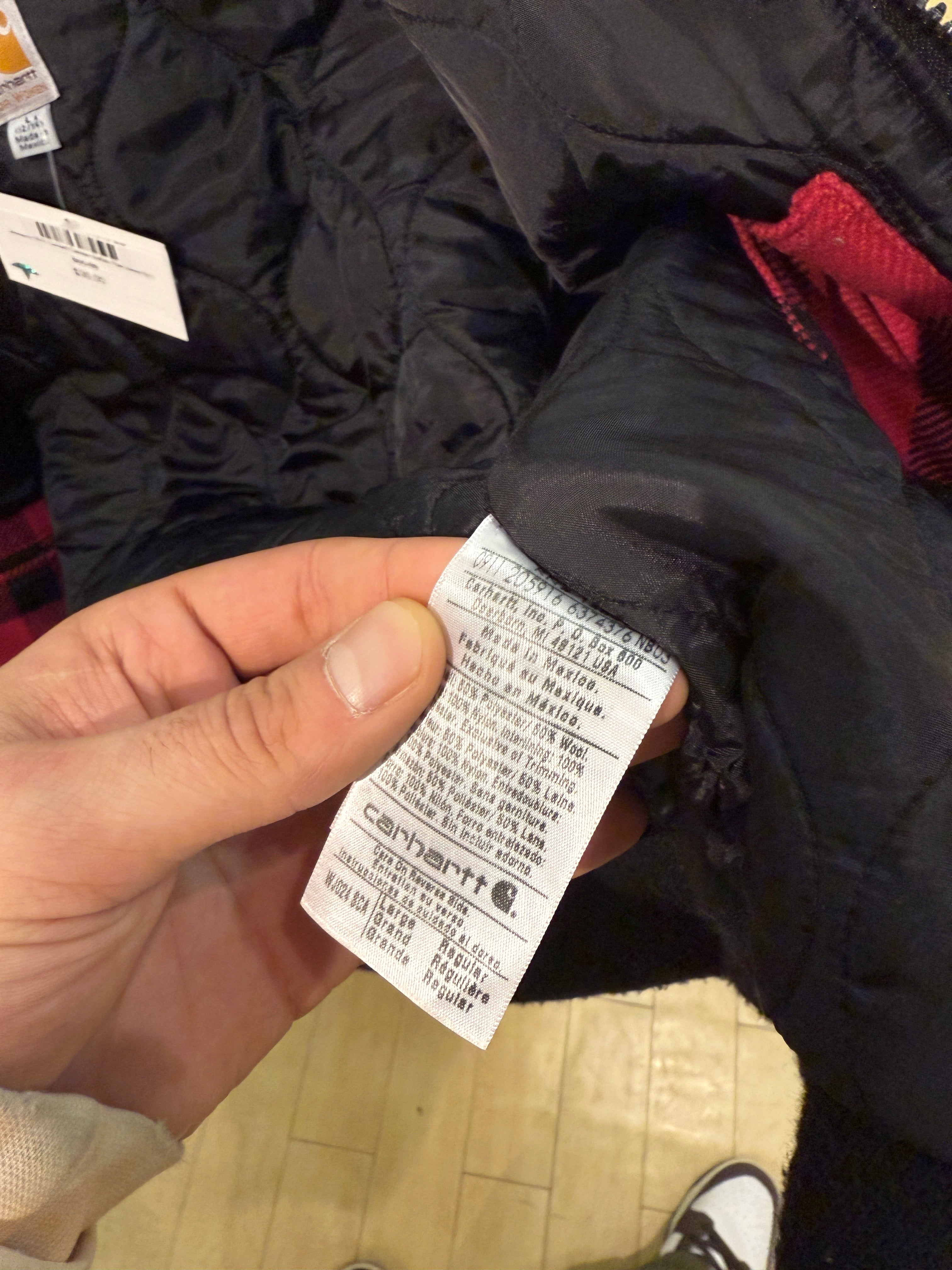 Women's 2011 Carhartt Camden Buffalo Plaid Jacket Sz L