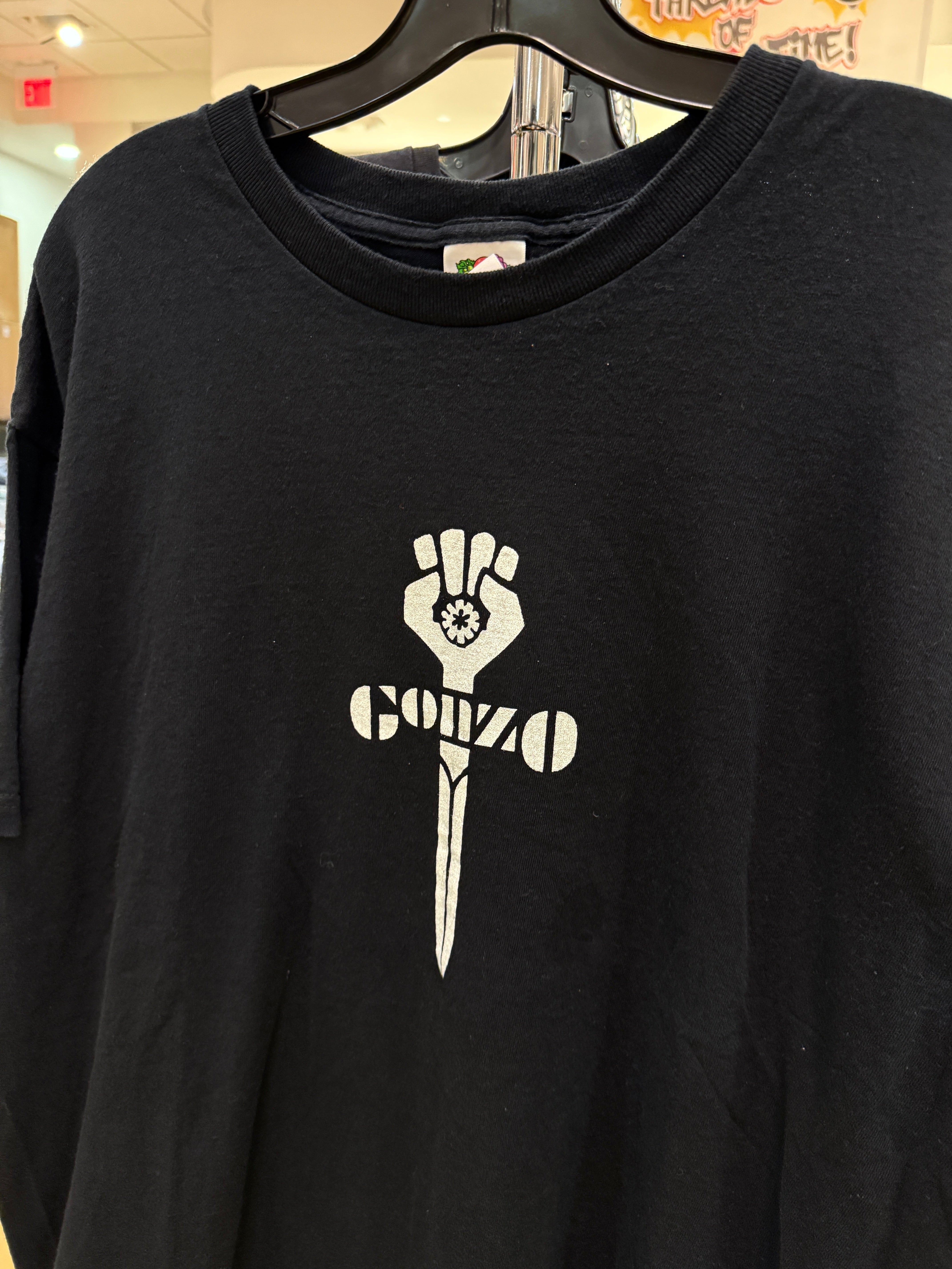 Y2K Hunter S. Thompson Gonzo Tee Black Sz XL