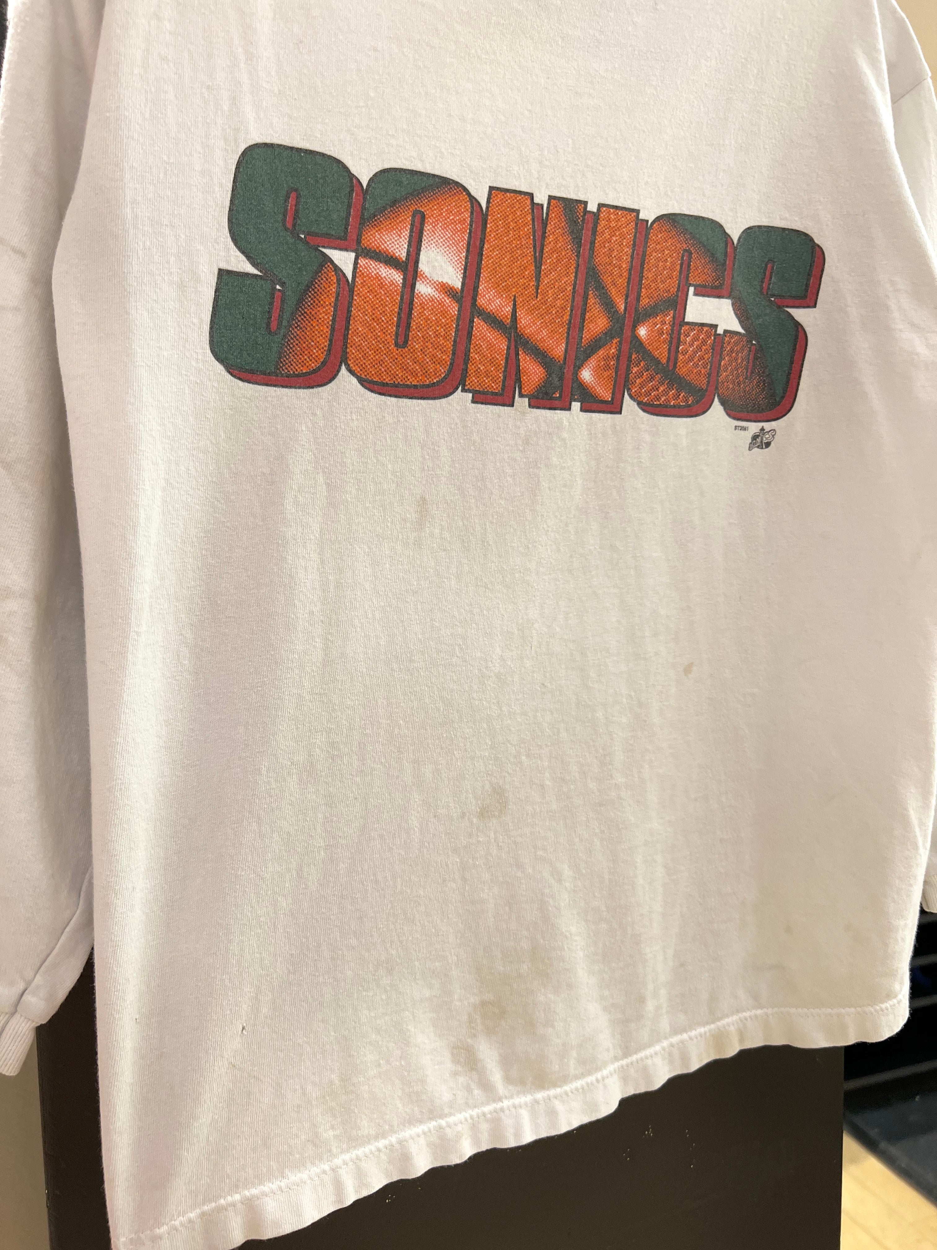 90s Starter Seattle Sonics Long Sleeve Tee Youth L