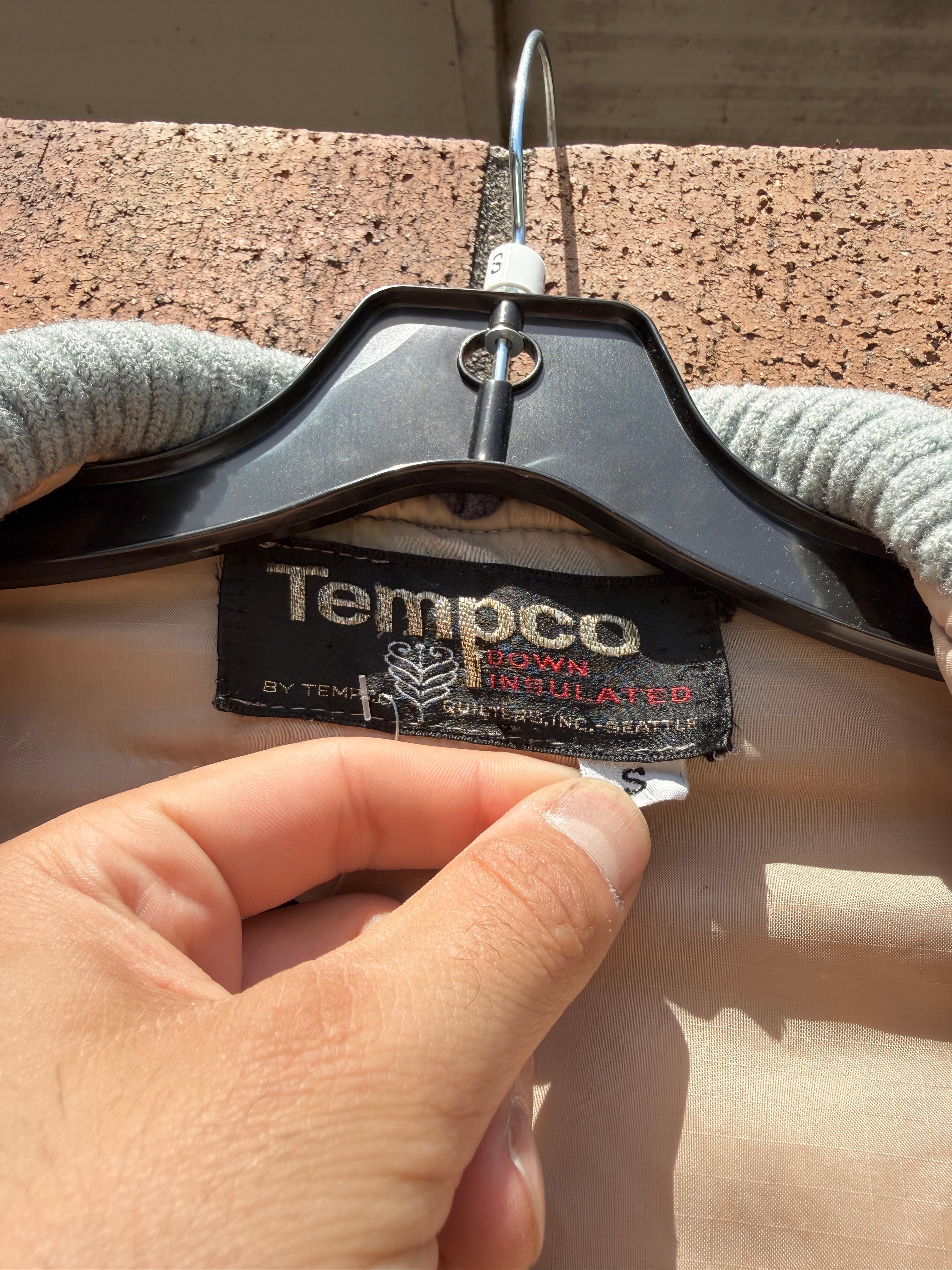 70s Tempco Wool Accent Sage Green Down Bomber Size Small