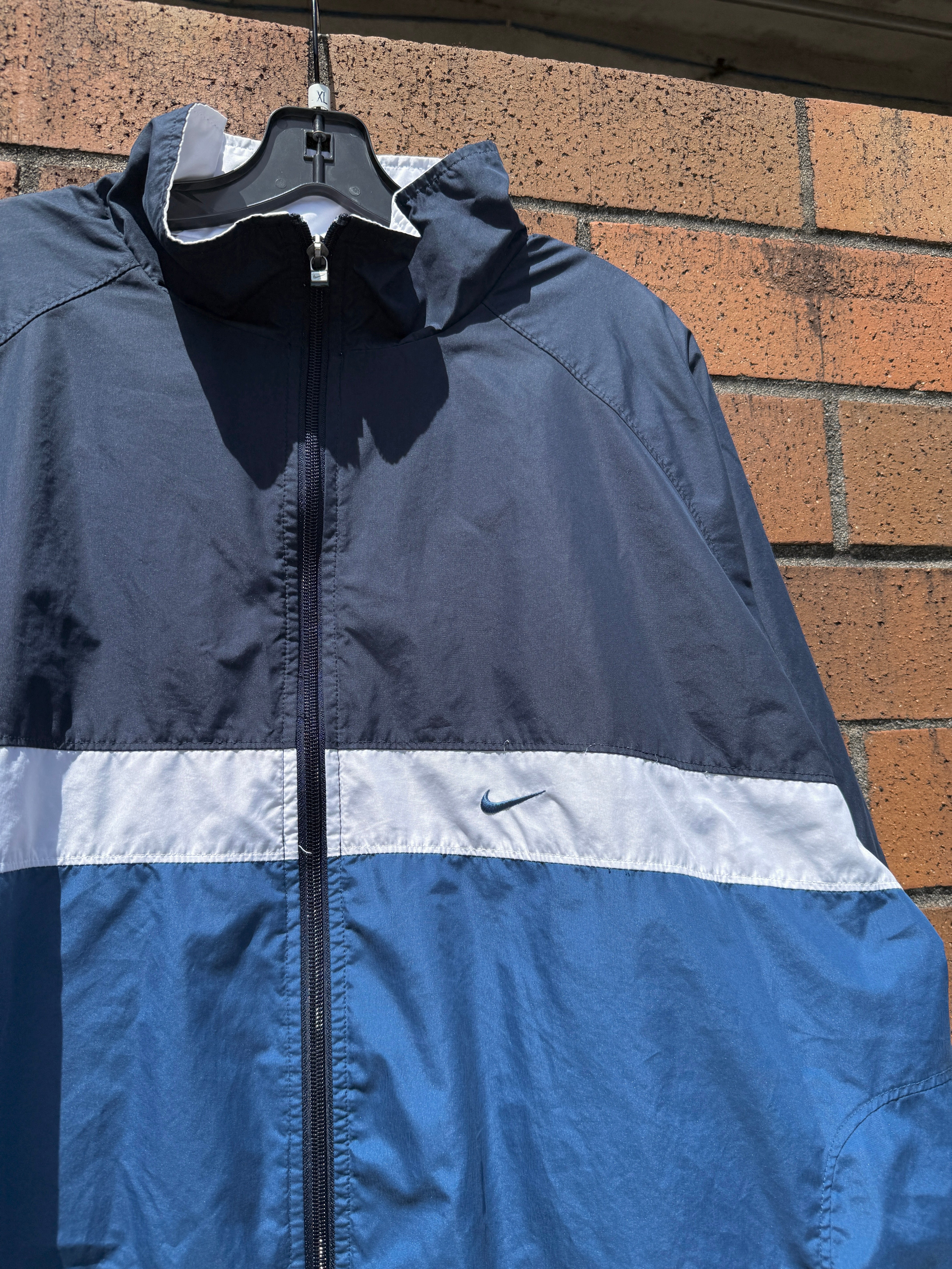 2004 Nike Blue / White Track Jacket Size XL