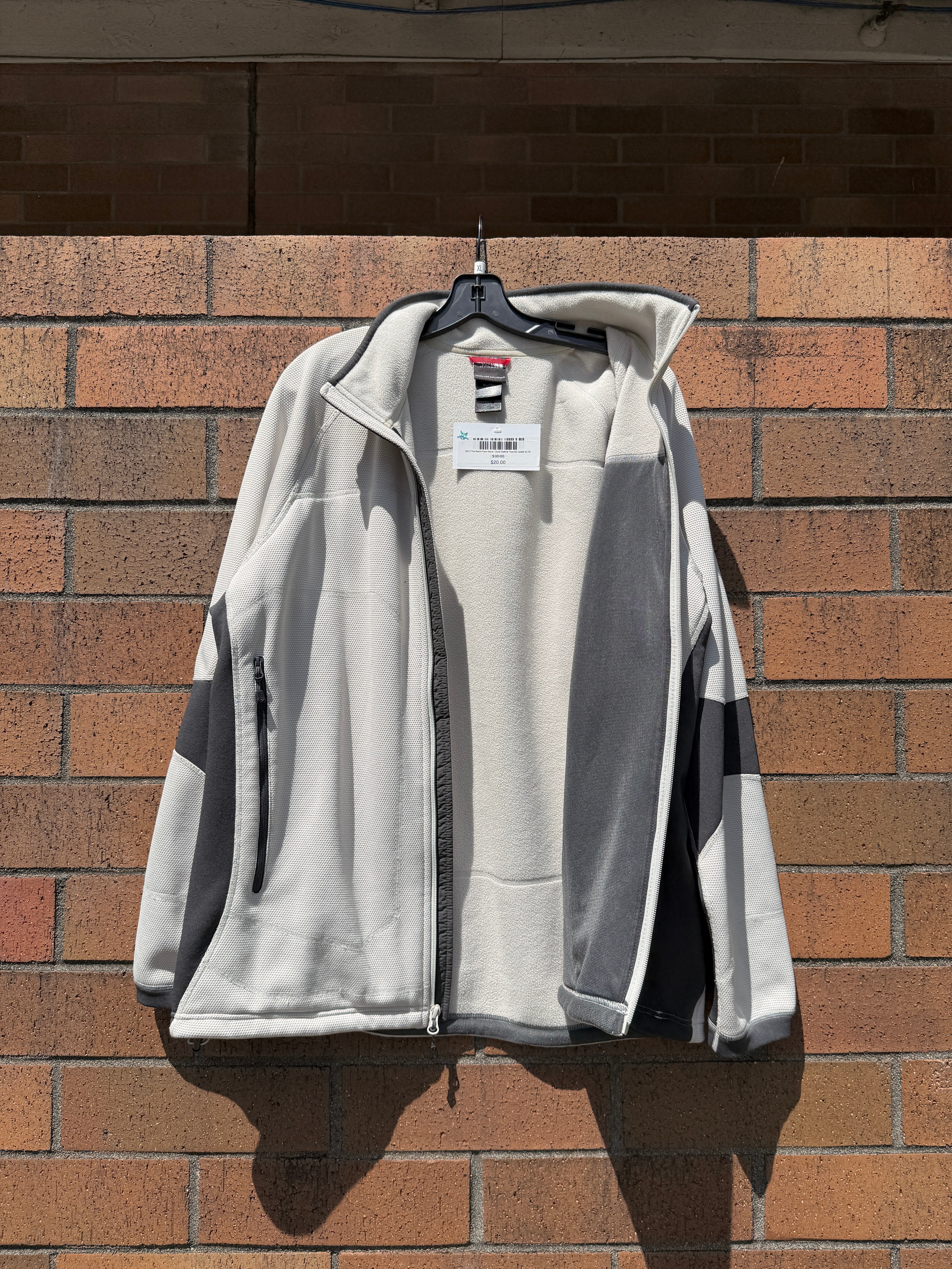 2012 The North Face Stone / Grey DotKnit Thermal Jacket Sz XL