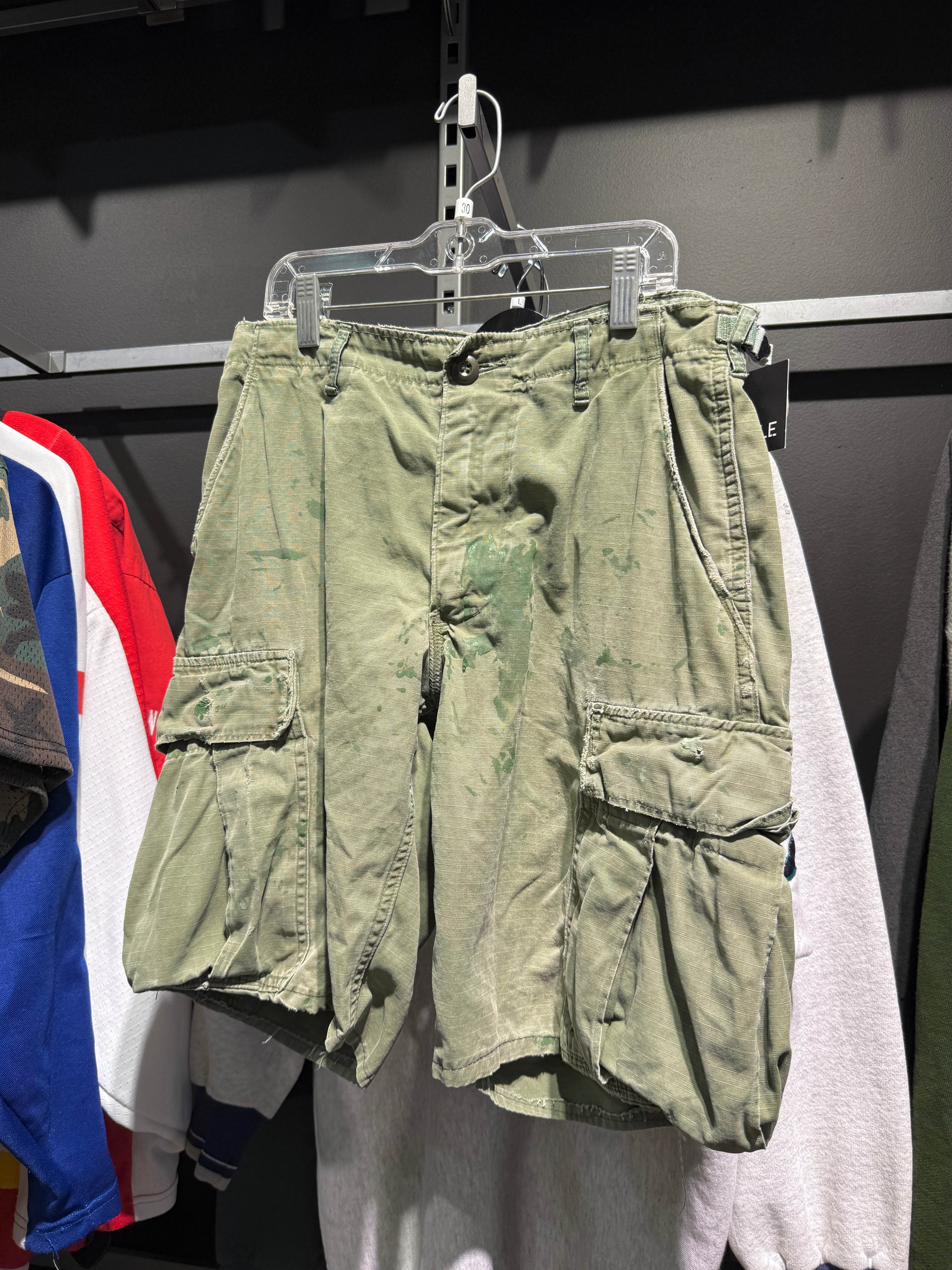 90s Military BDU Combat Shorts Sz Small