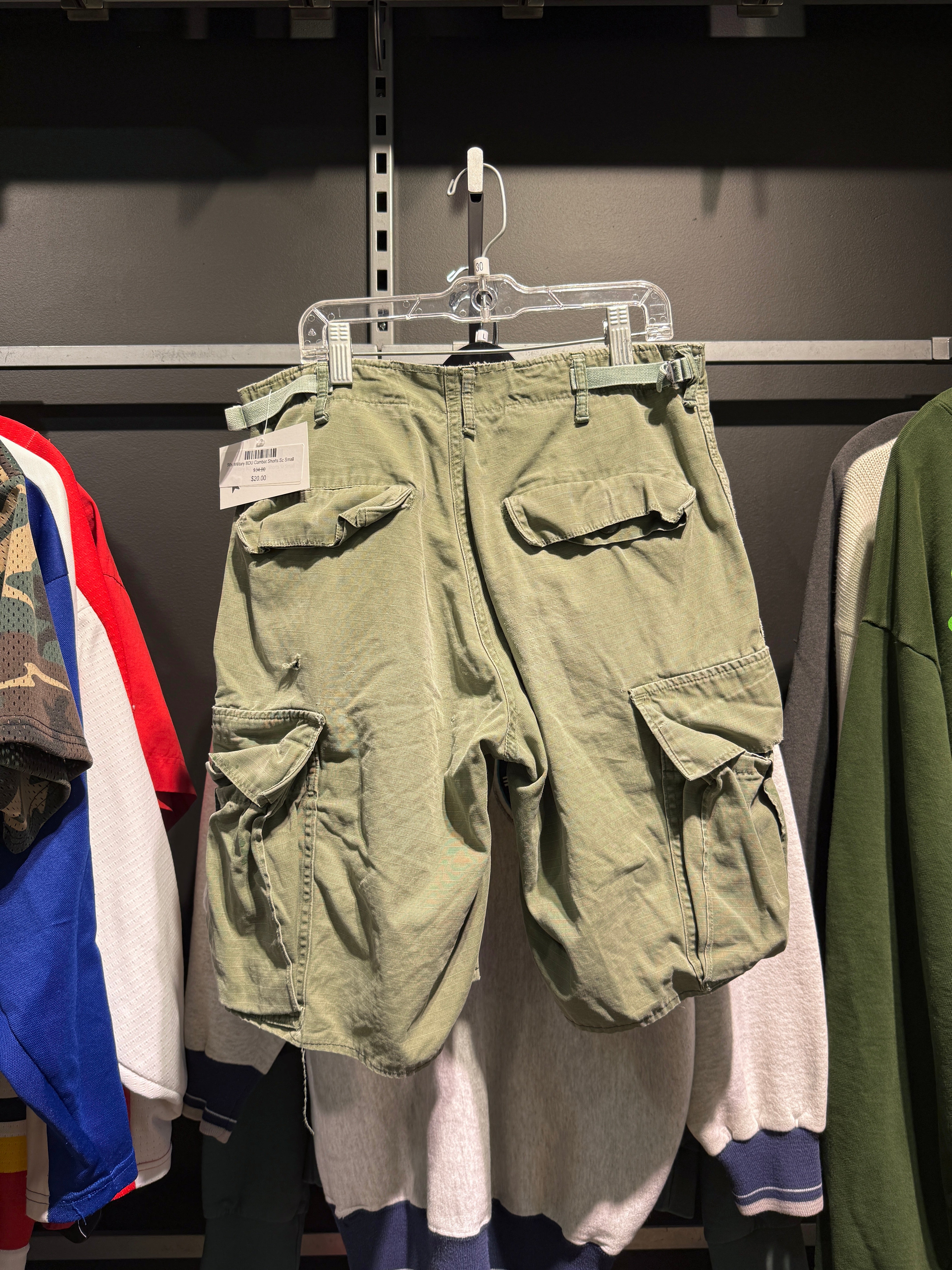 90s Military BDU Combat Shorts Sz Small