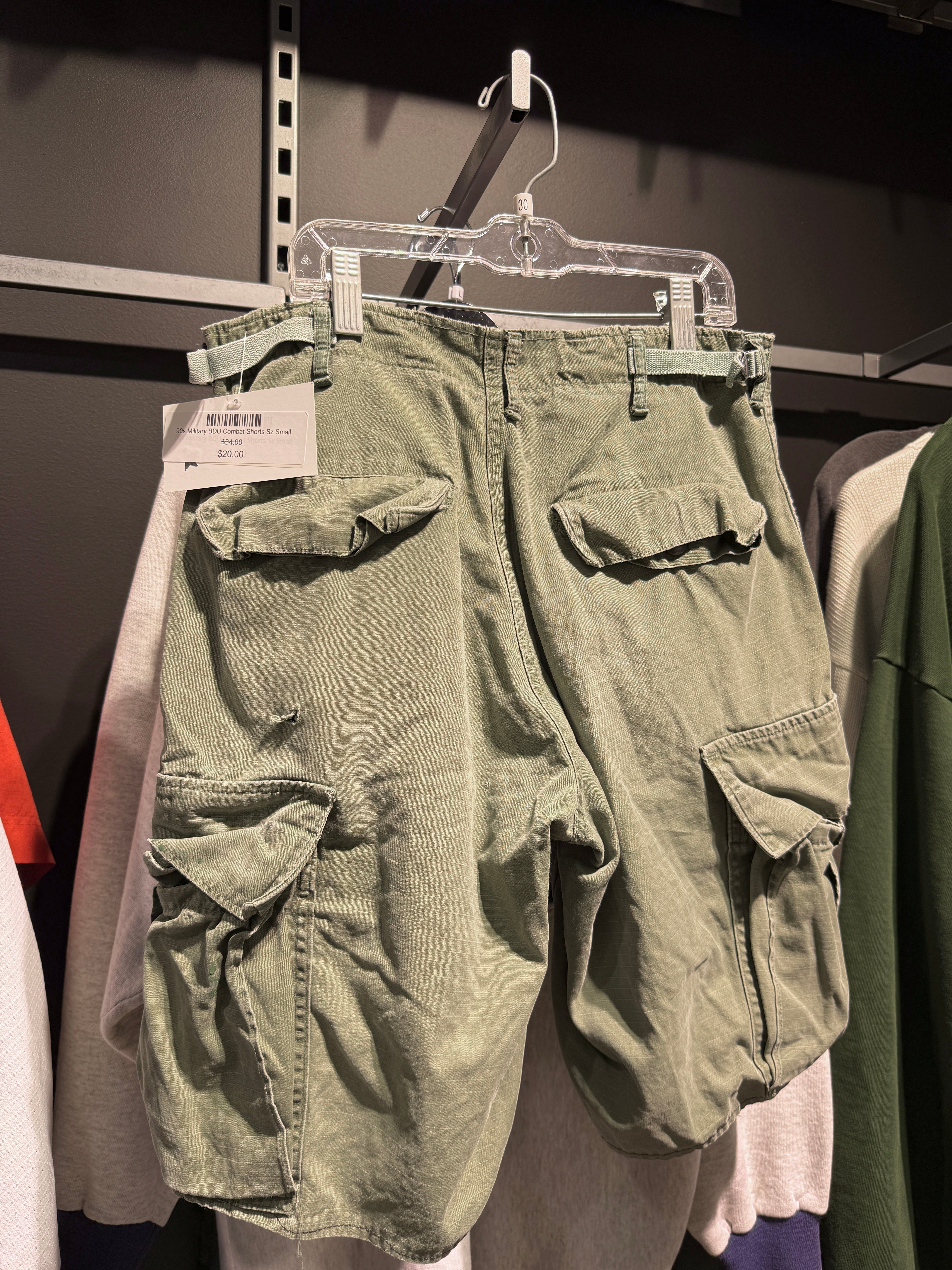 90s Military BDU Combat Shorts Sz Small