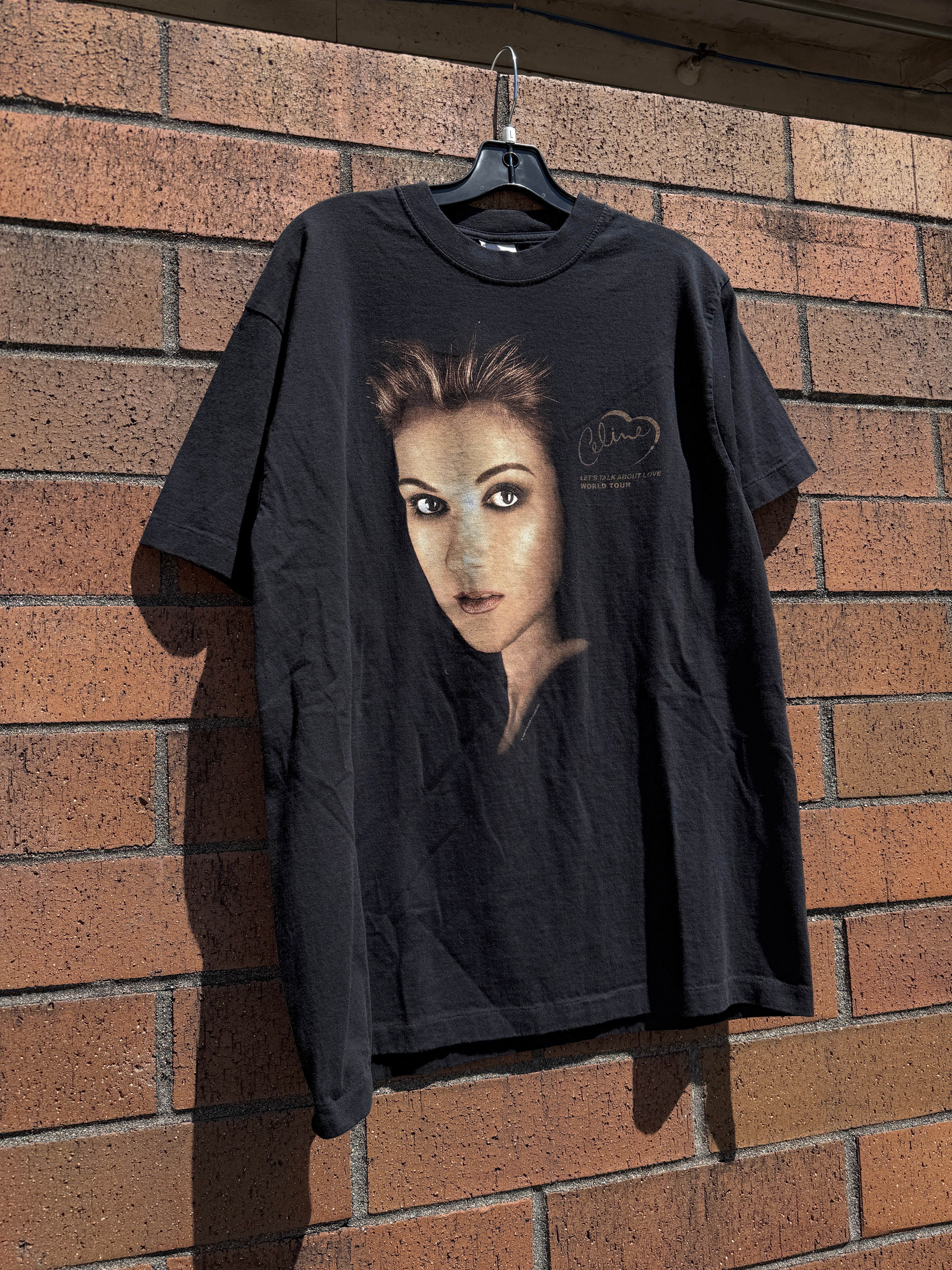 1998 Celine Dion Let's Talk About Love Tour Tee Size L