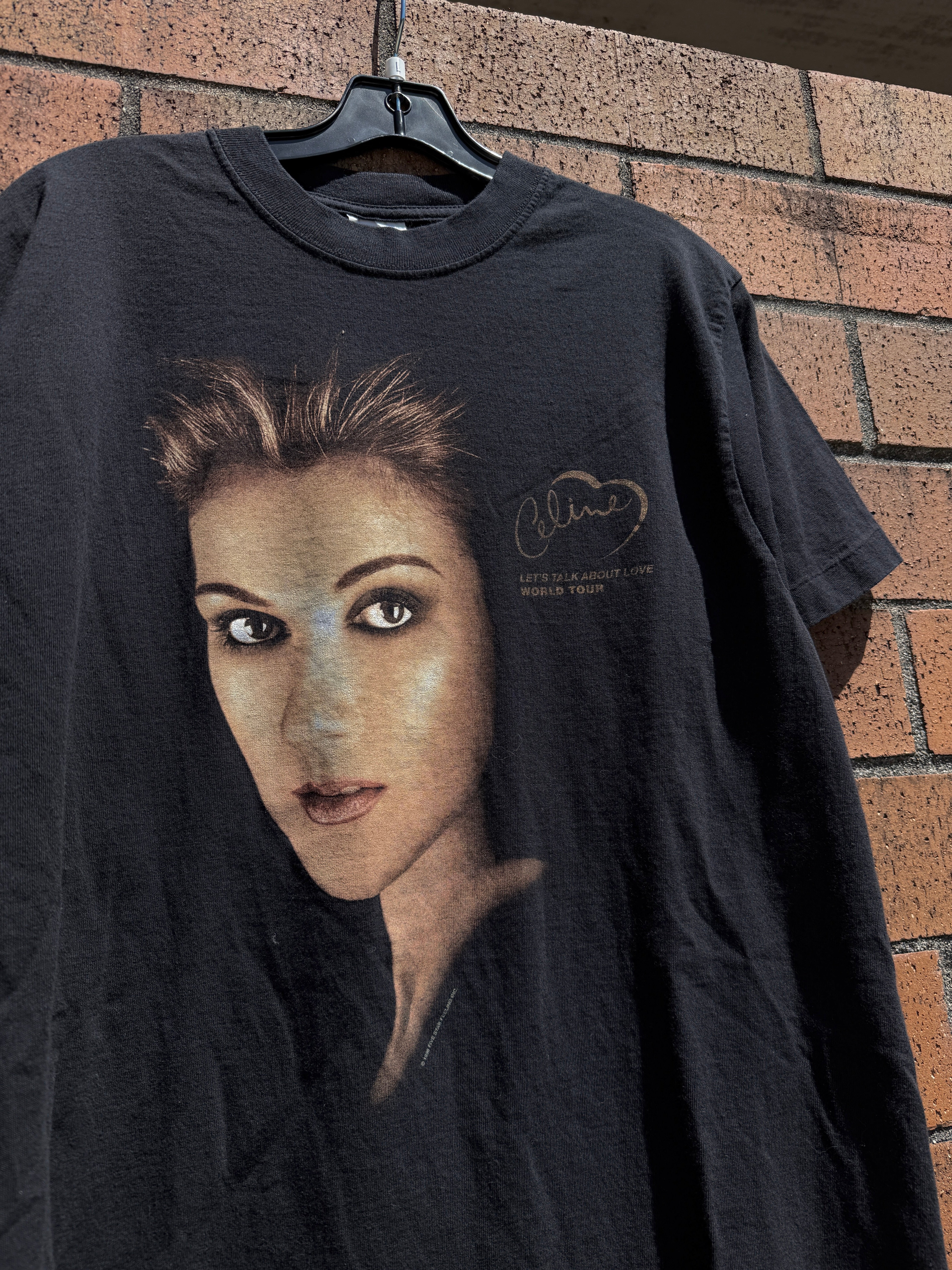1998 Celine Dion Let's Talk About Love Tour Tee Size L