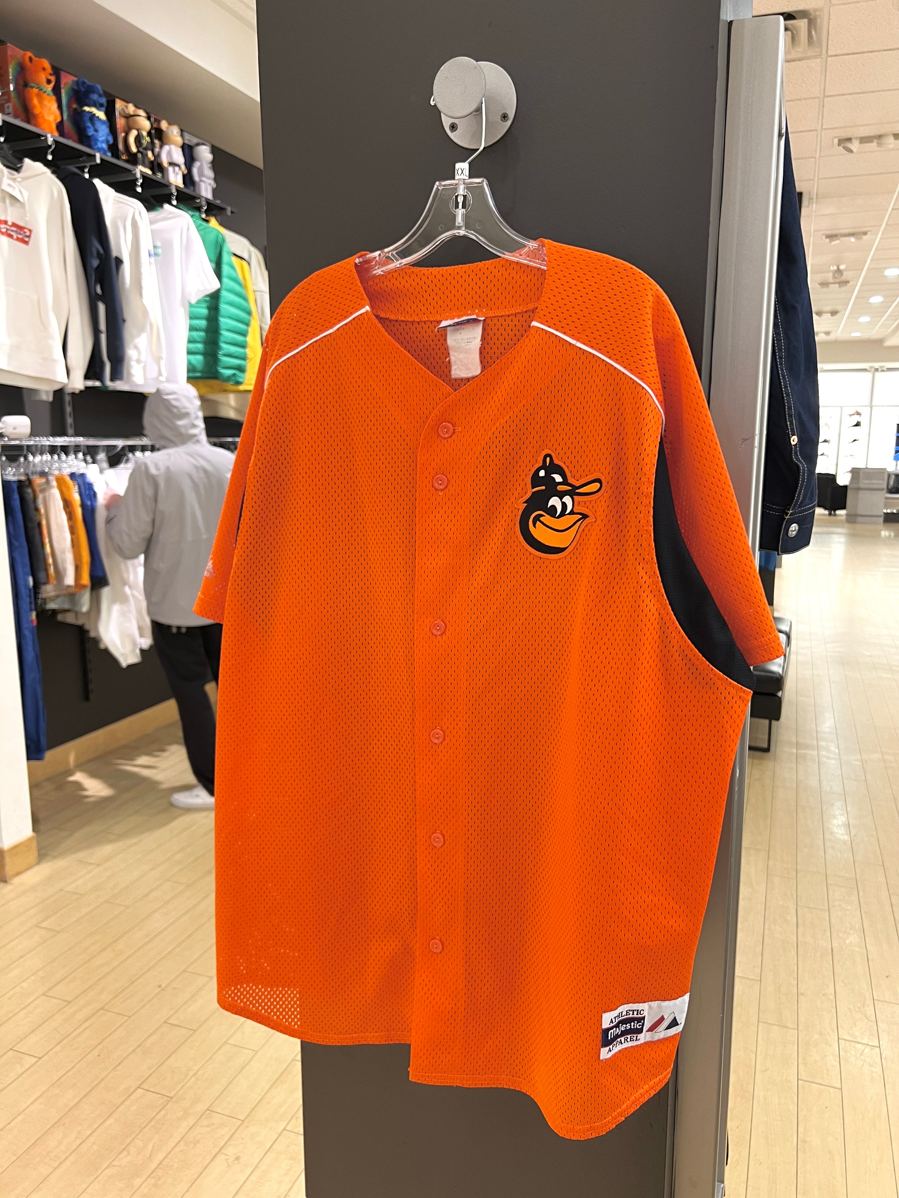 90s Baltimore Orioles Majestic Jersey Orange XXL