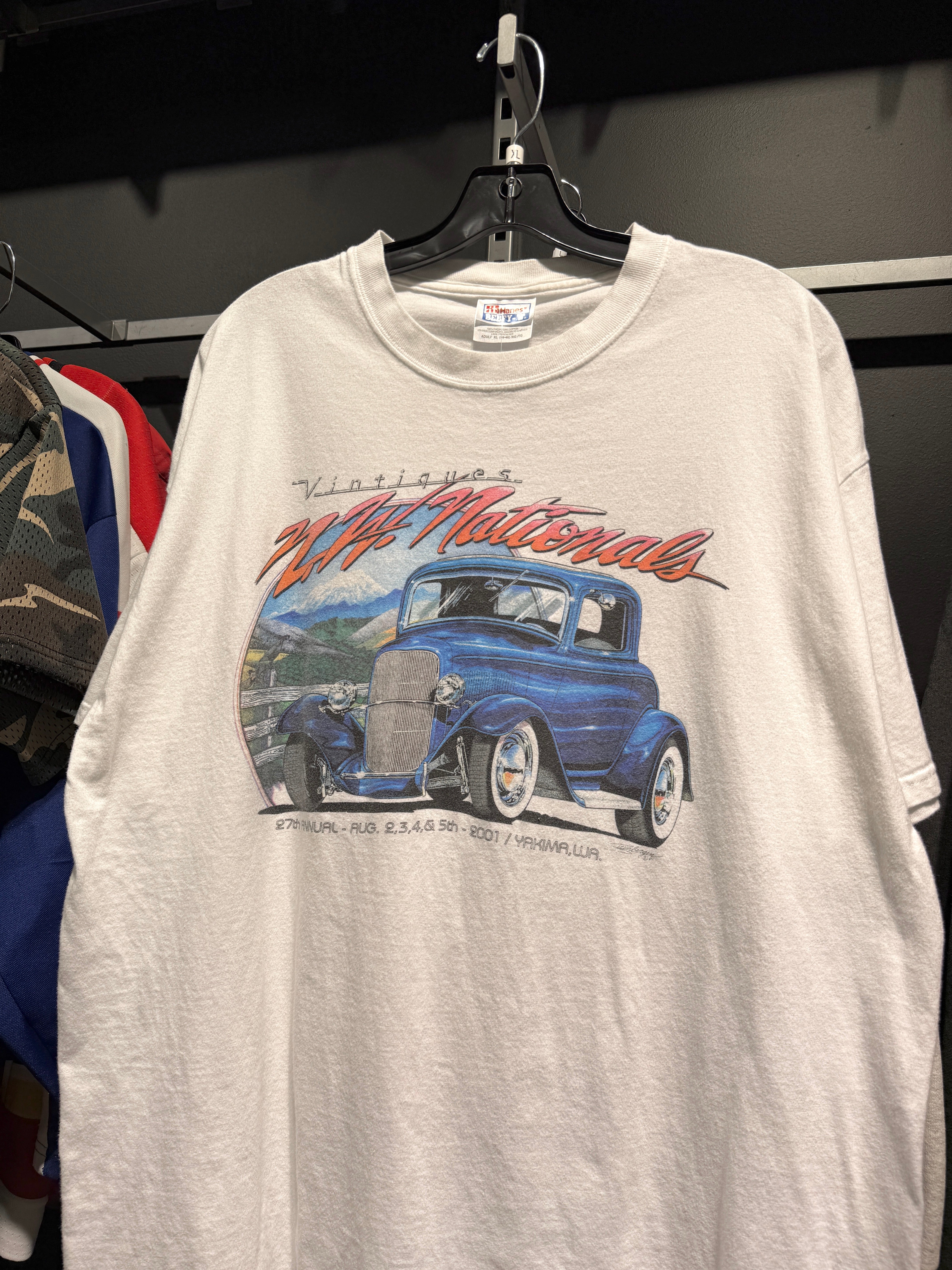 2001 Vintiques NW Nationals Car Show Tee Sz XL