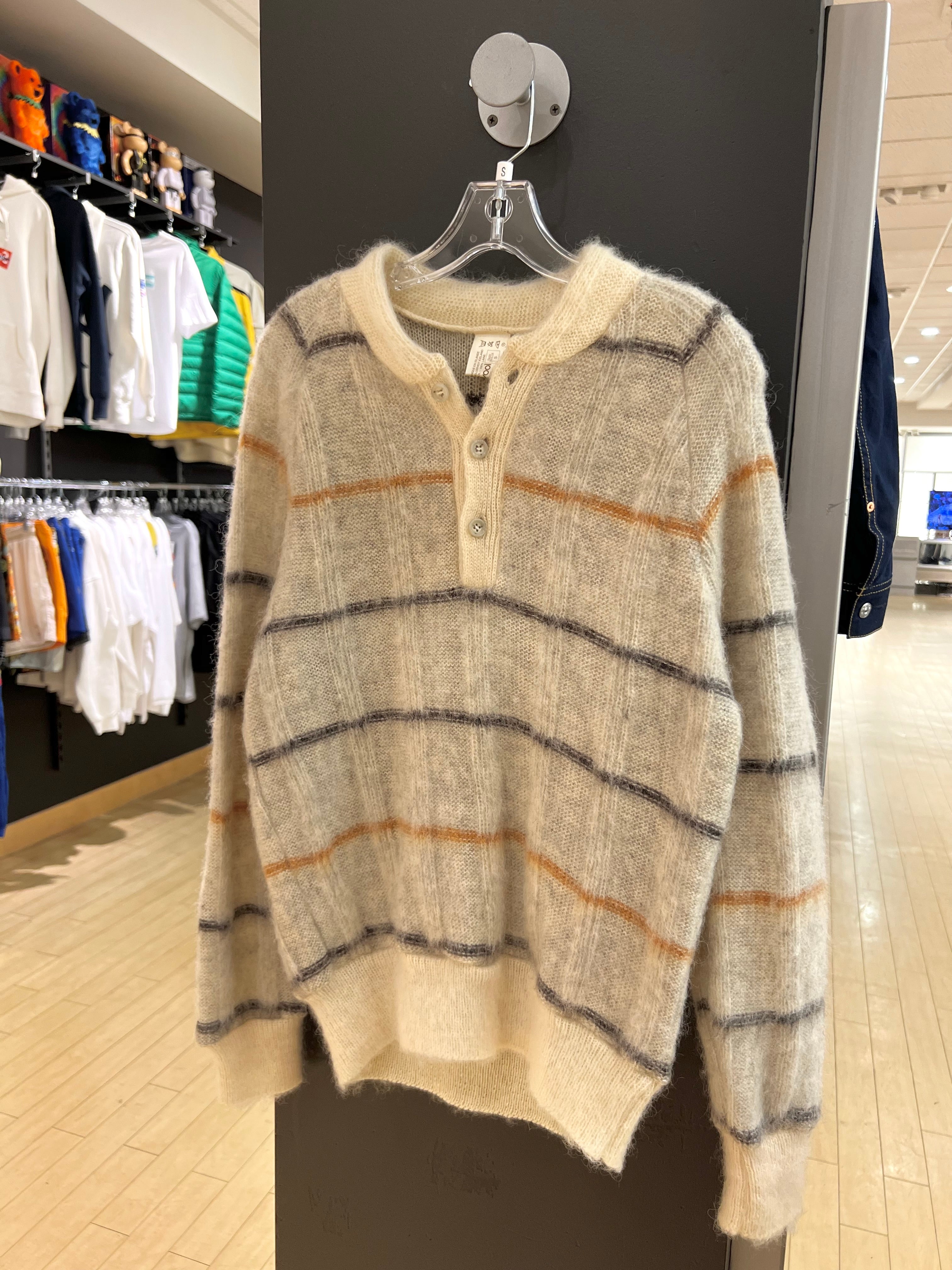 80s Icewool Plaid Knit Sweater S