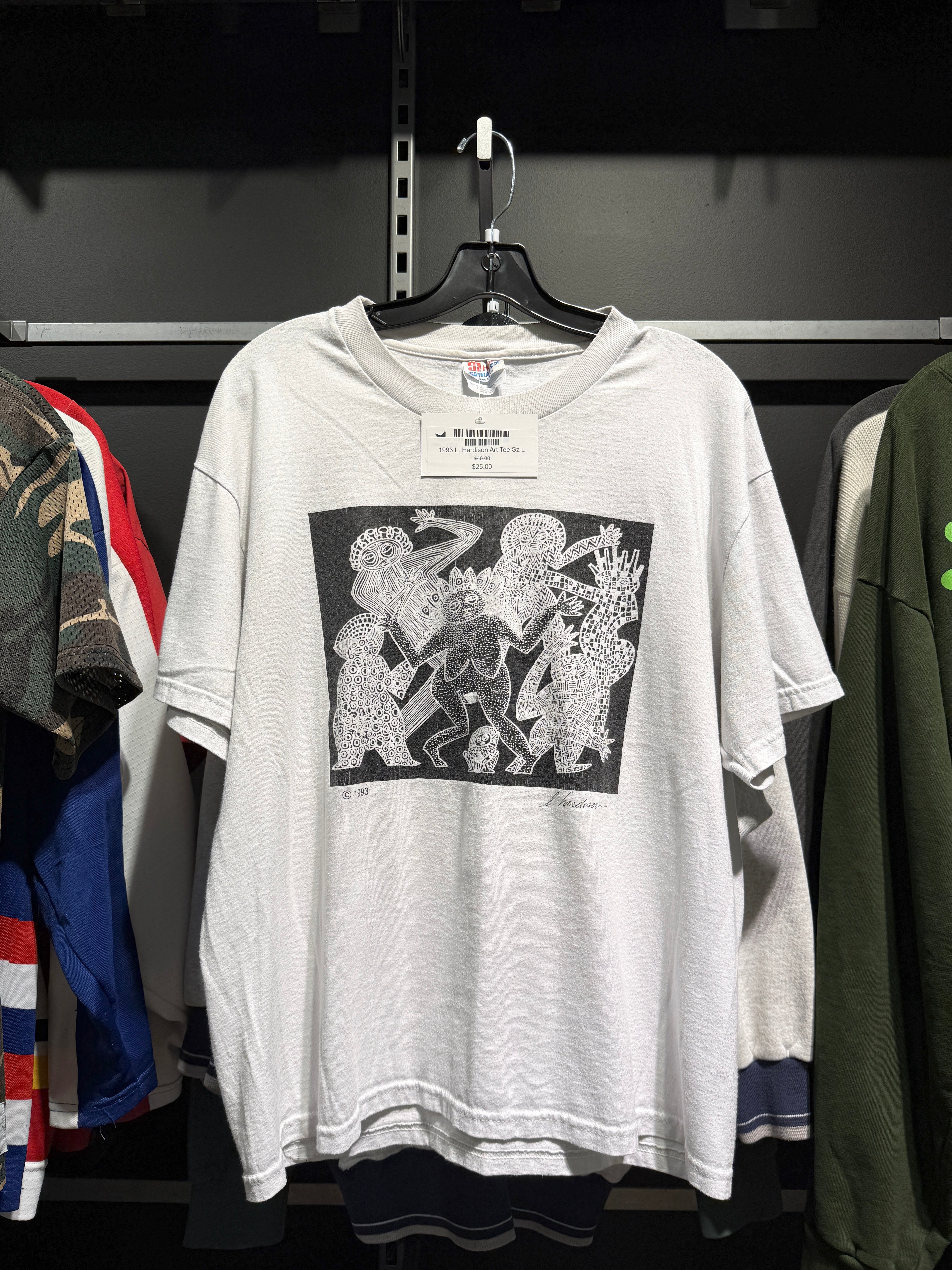 1993 L. Hardison Art Tee Sz L