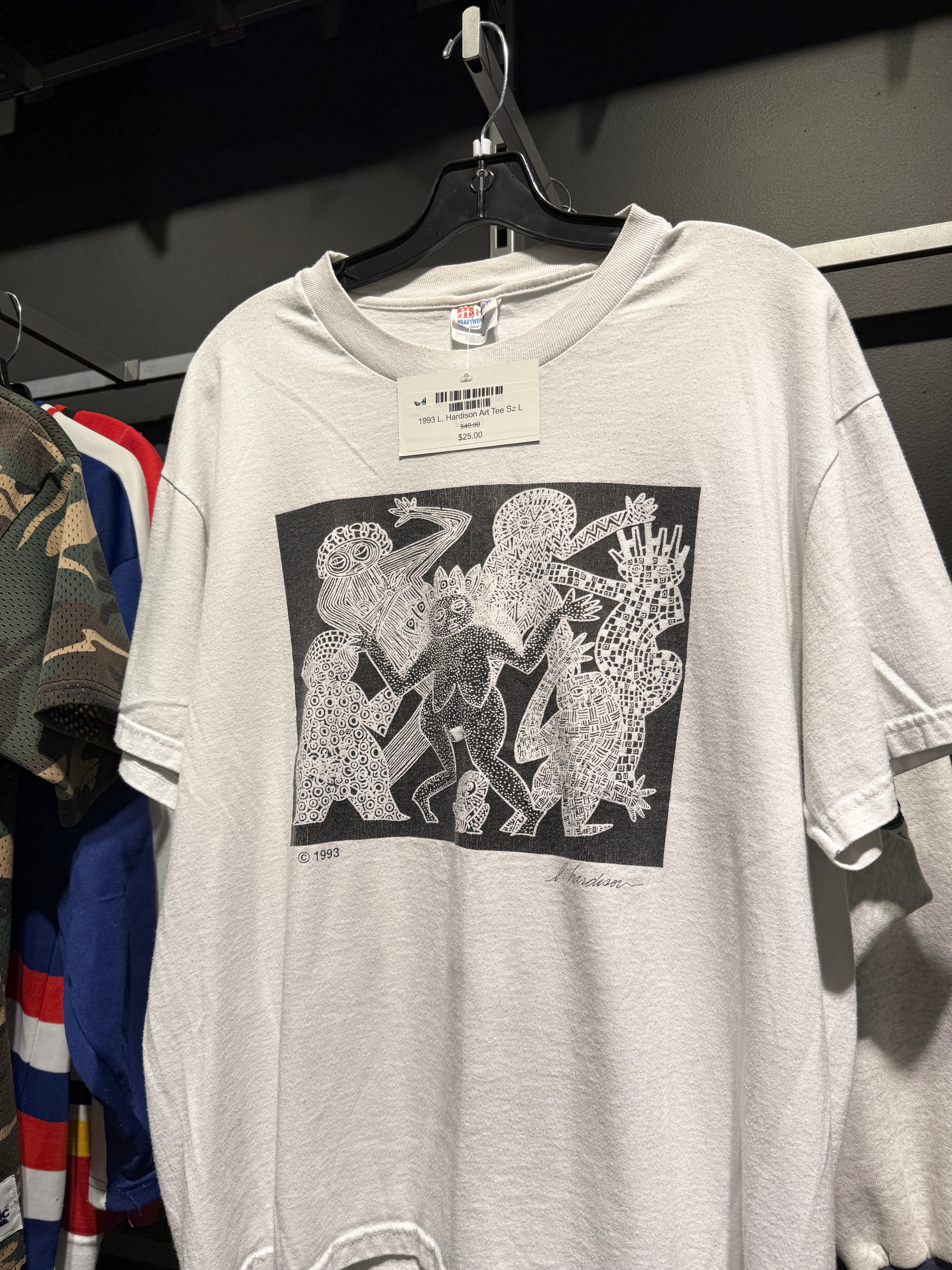 1993 L. Hardison Art Tee Sz L