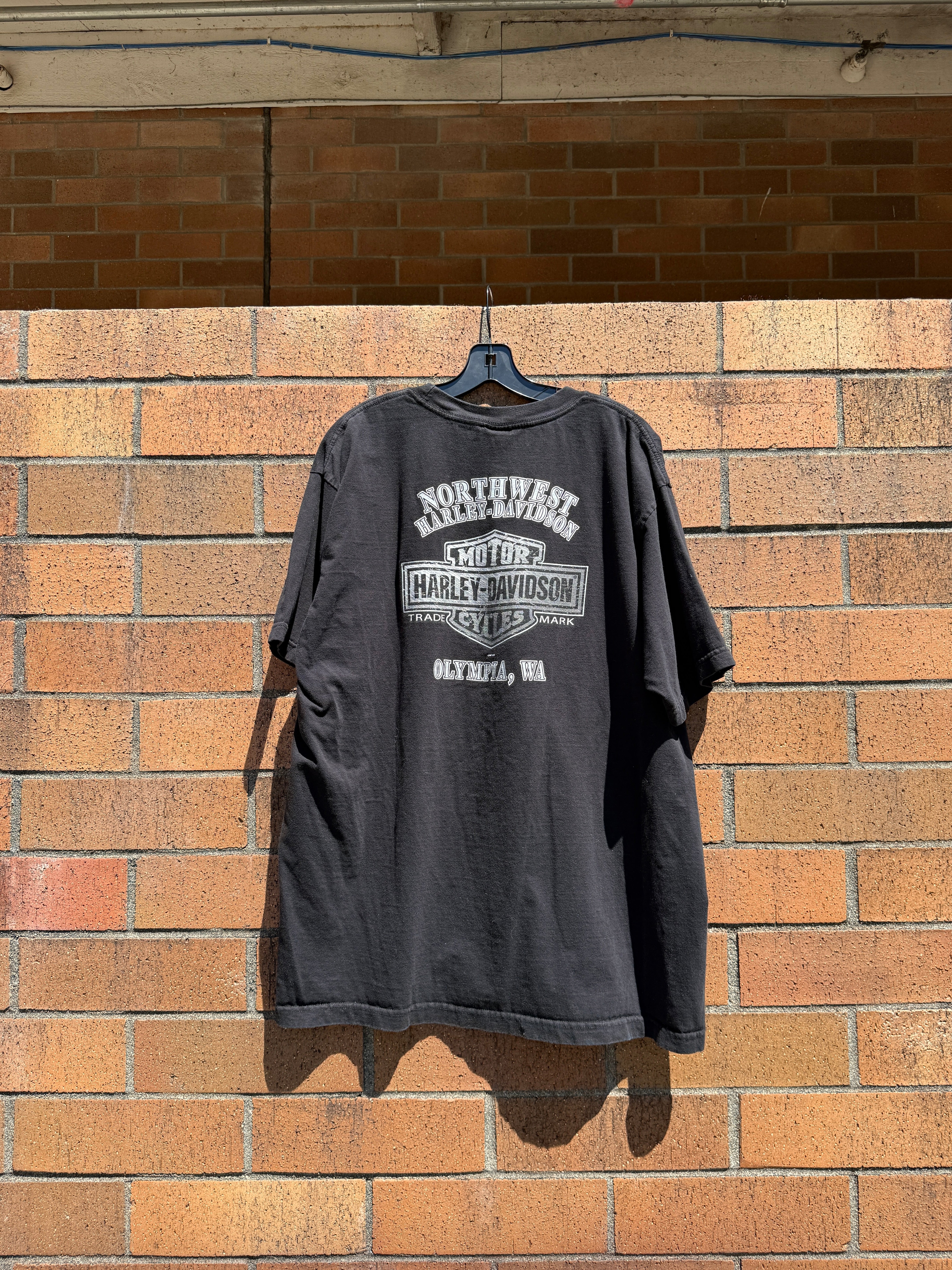 2007 Harley Davidson Olympia Classic Black Tee Size XXL