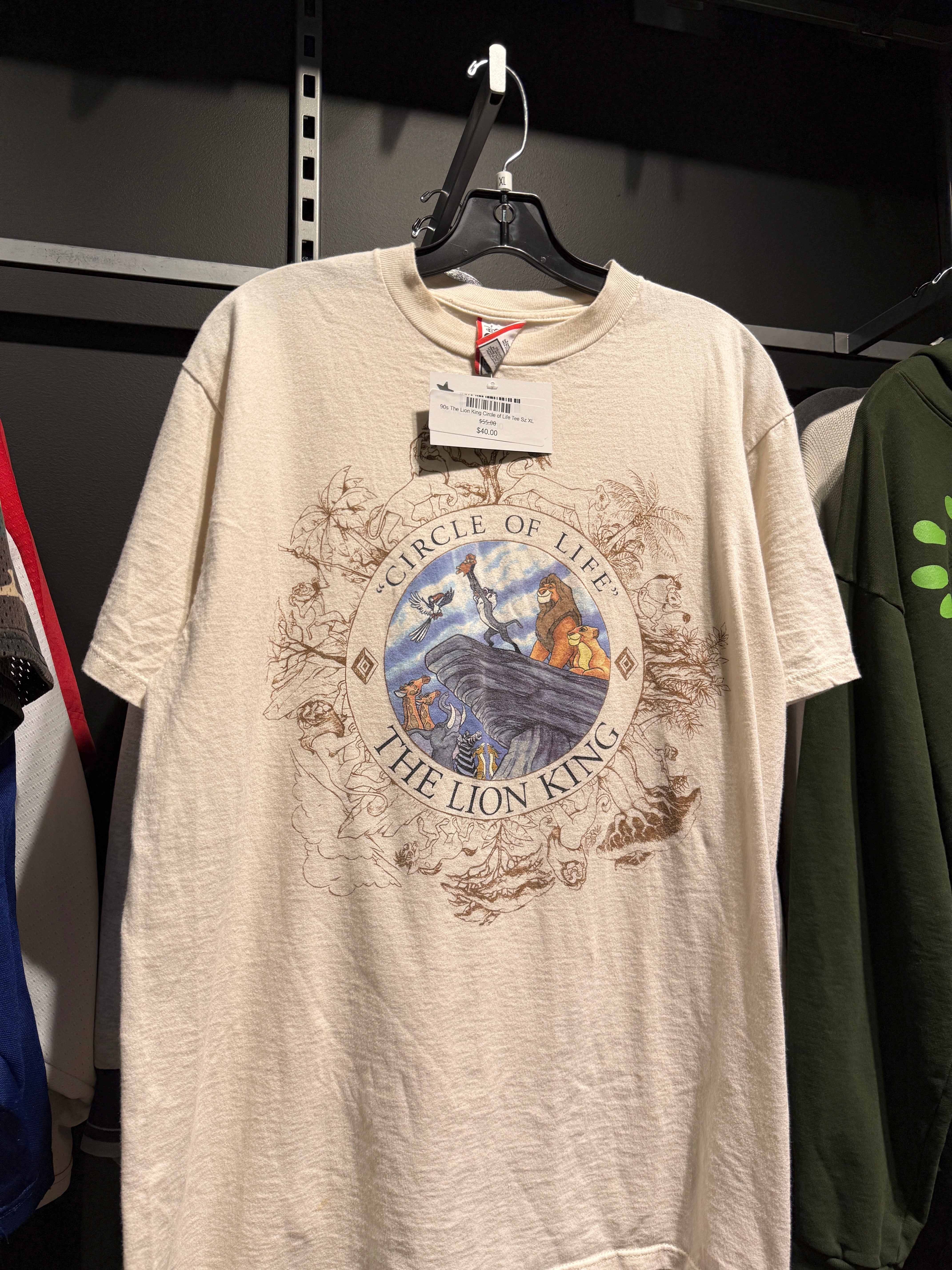 90s The Lion King Circle of Life Tee Sz XL