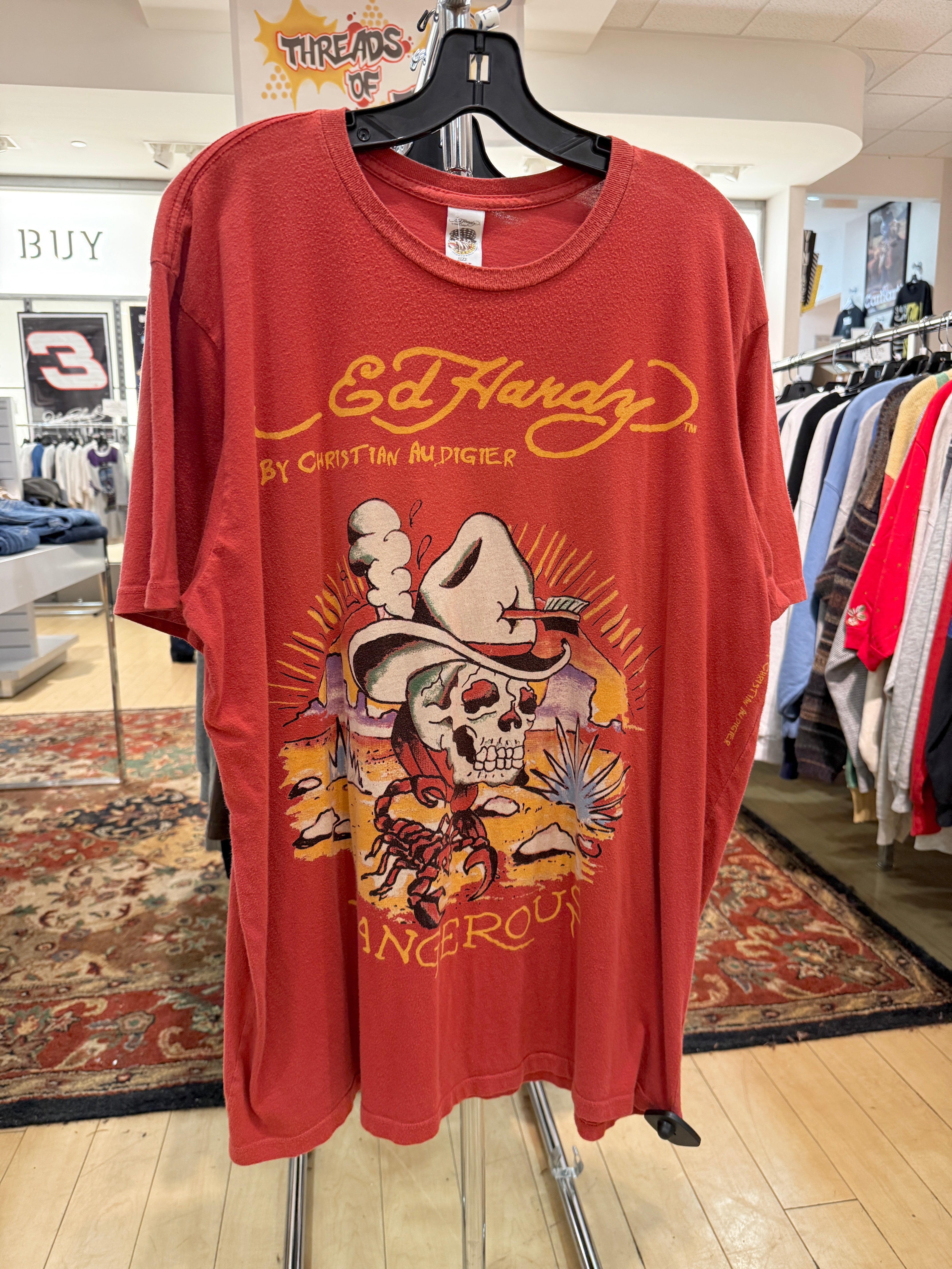 Y2K Ed Hardy Dangerous Tee Sz XXL