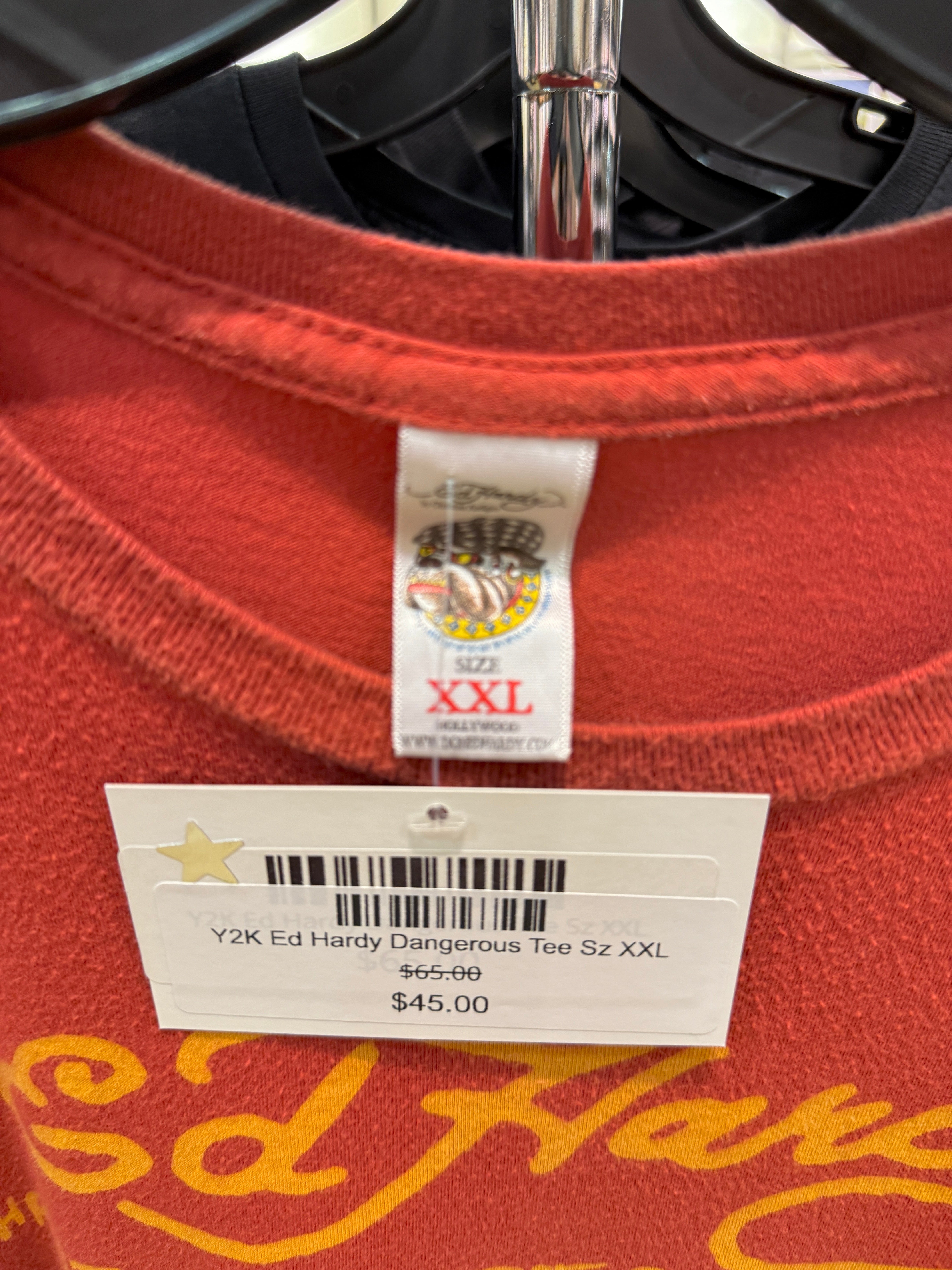 Y2K Ed Hardy Dangerous Tee Sz XXL