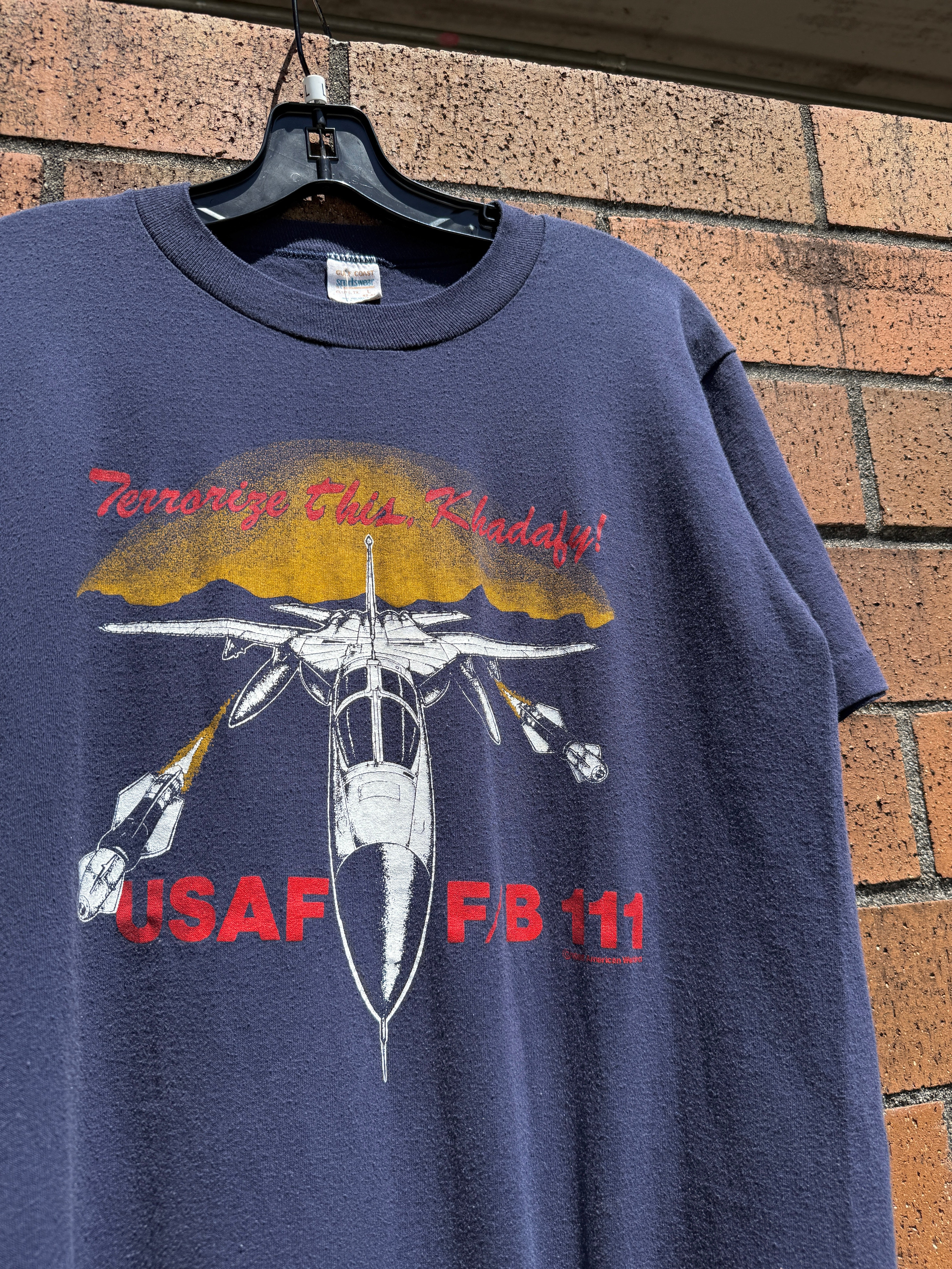 1986 USAF FB-111 Terrorize This Tee Size L