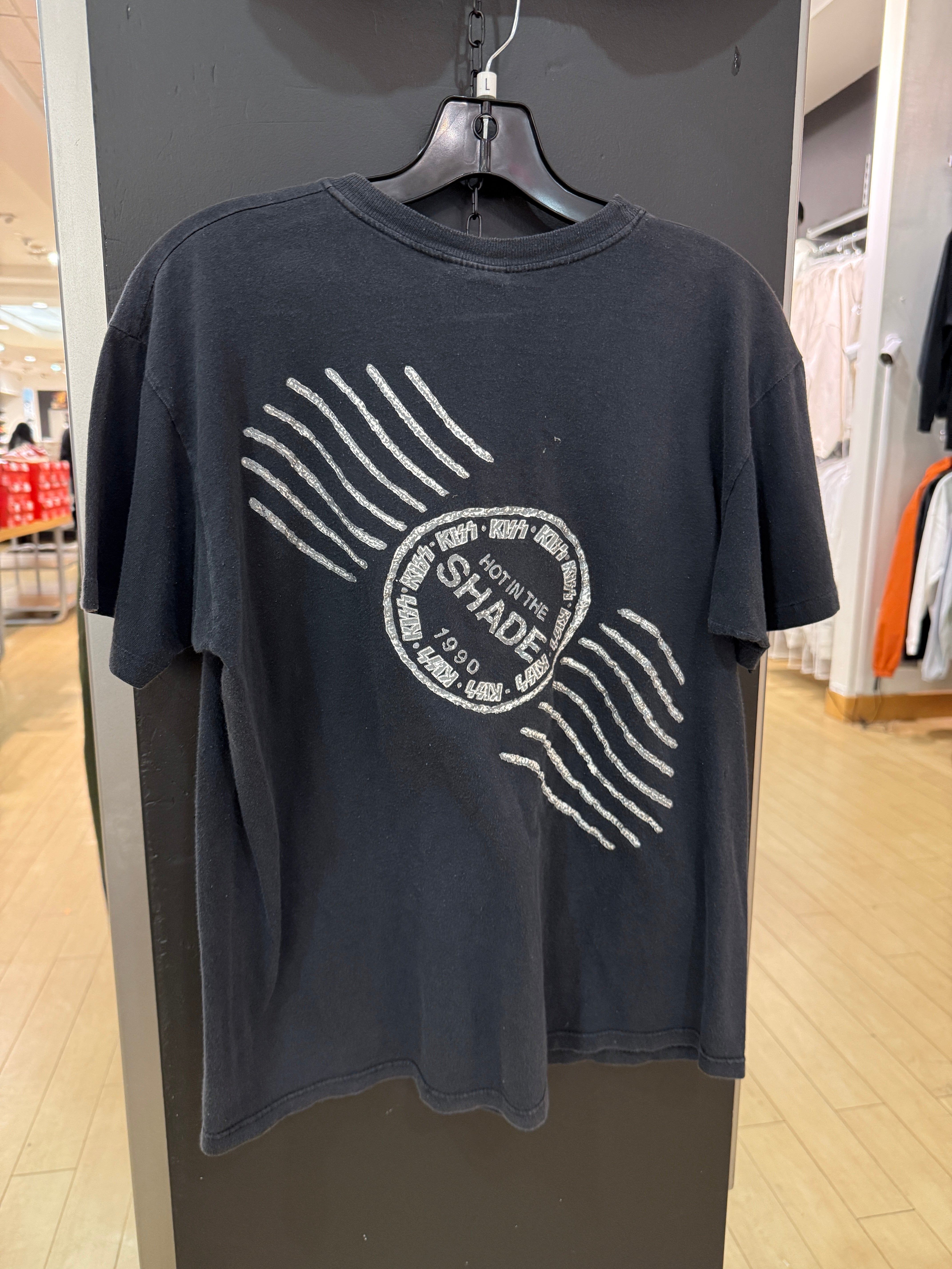 1990 Kiss Hot in the Shade Tour Tee Sz L