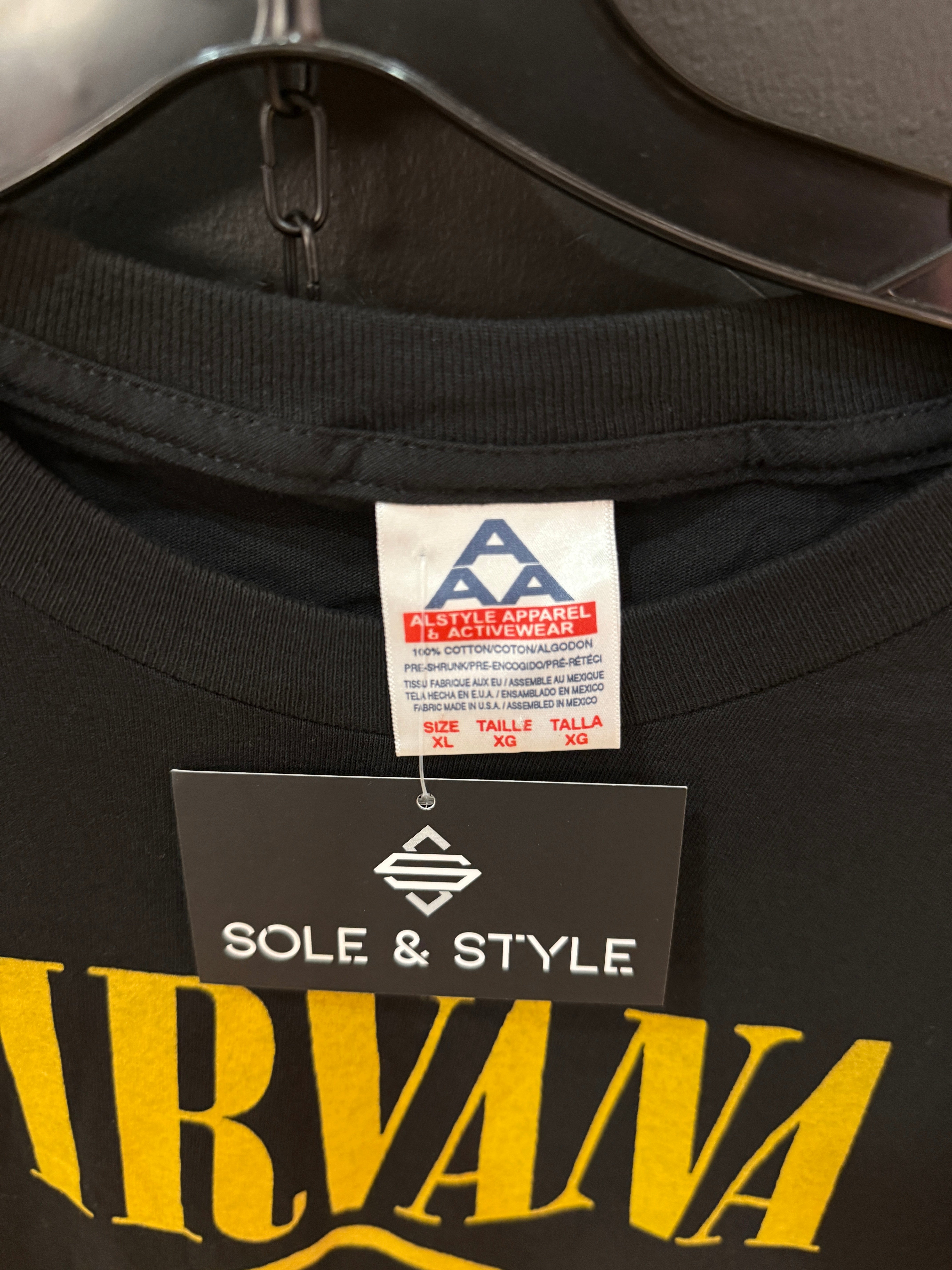 Y2K Nirvana Nevermind Alstyle Tee Sz XL