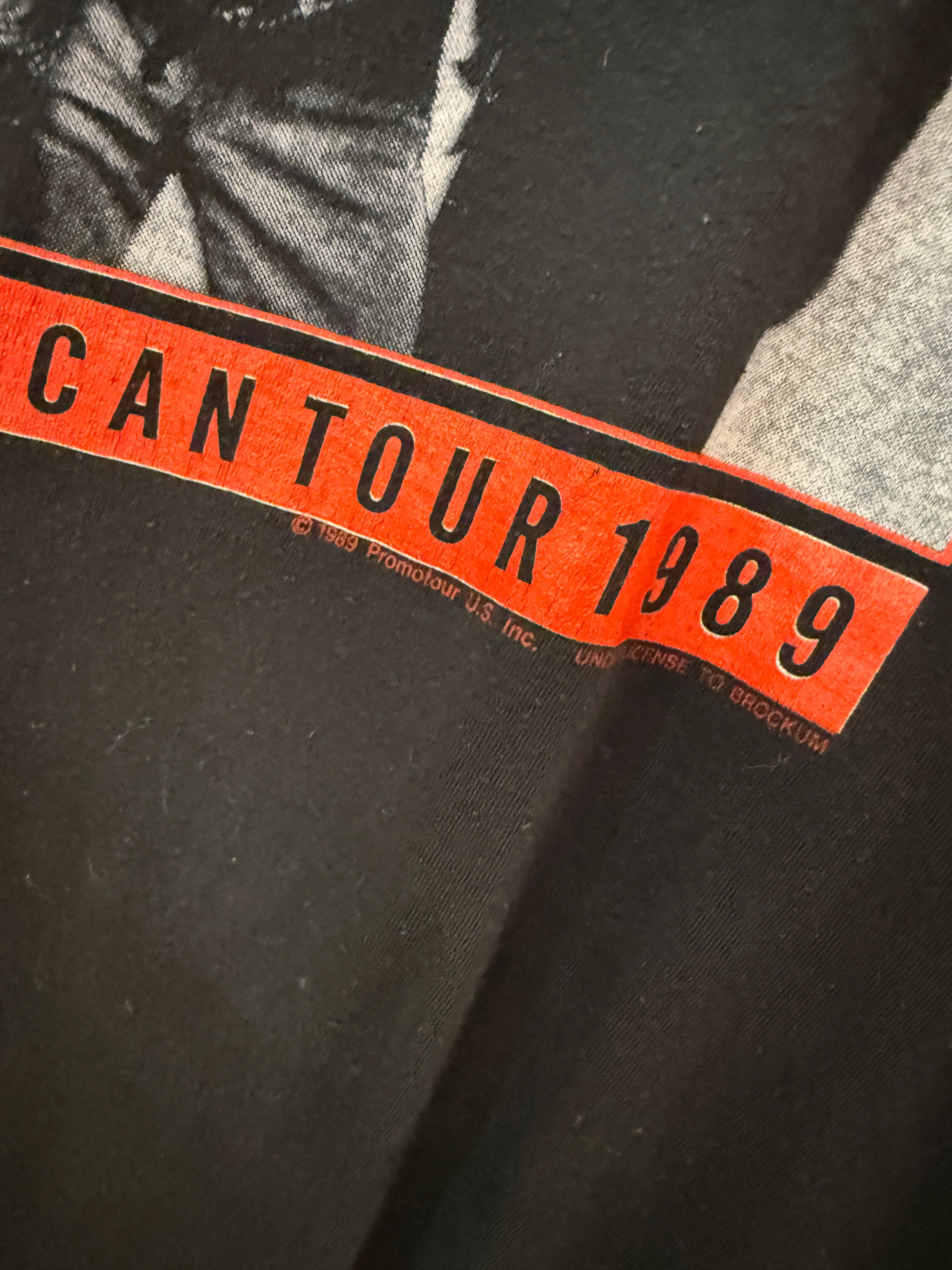 1989 Rolling Stones Steel Wheels Tour Tee Sz XL