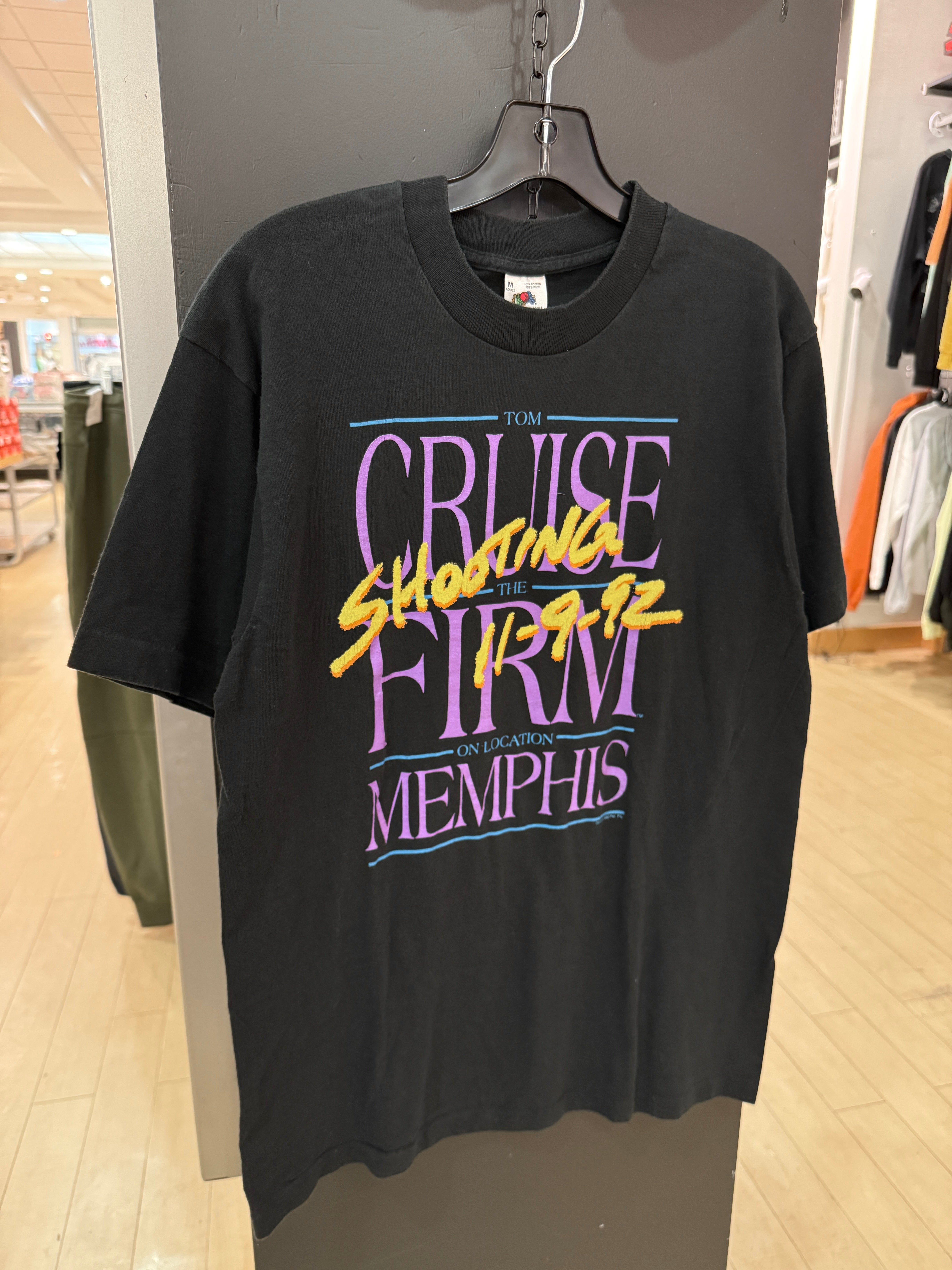 1992 Tom Cruise The Firm Movie Promo Tee Sz M