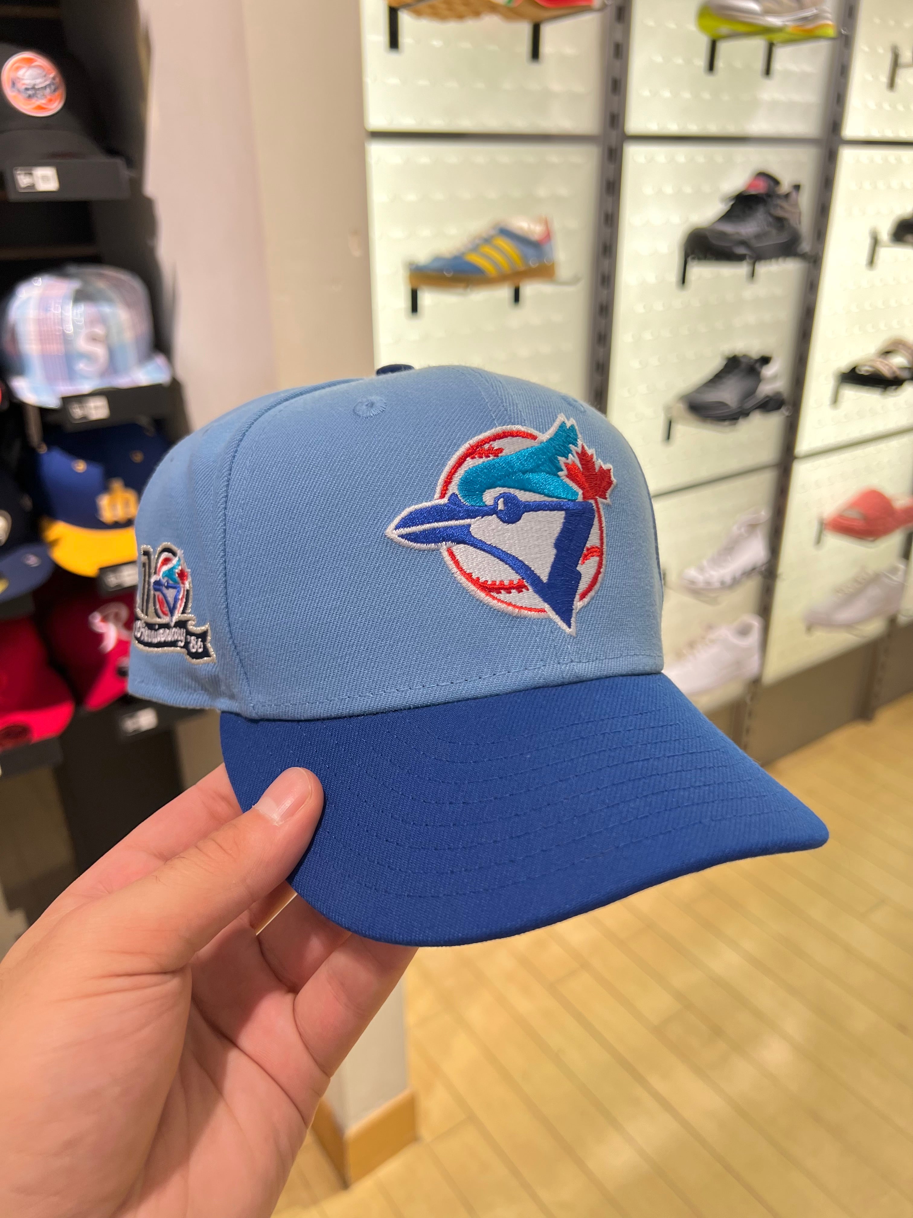 New Era Toronto Blue Jays 10th Anniversary Hat Blue Size 7 3/8 (USED)