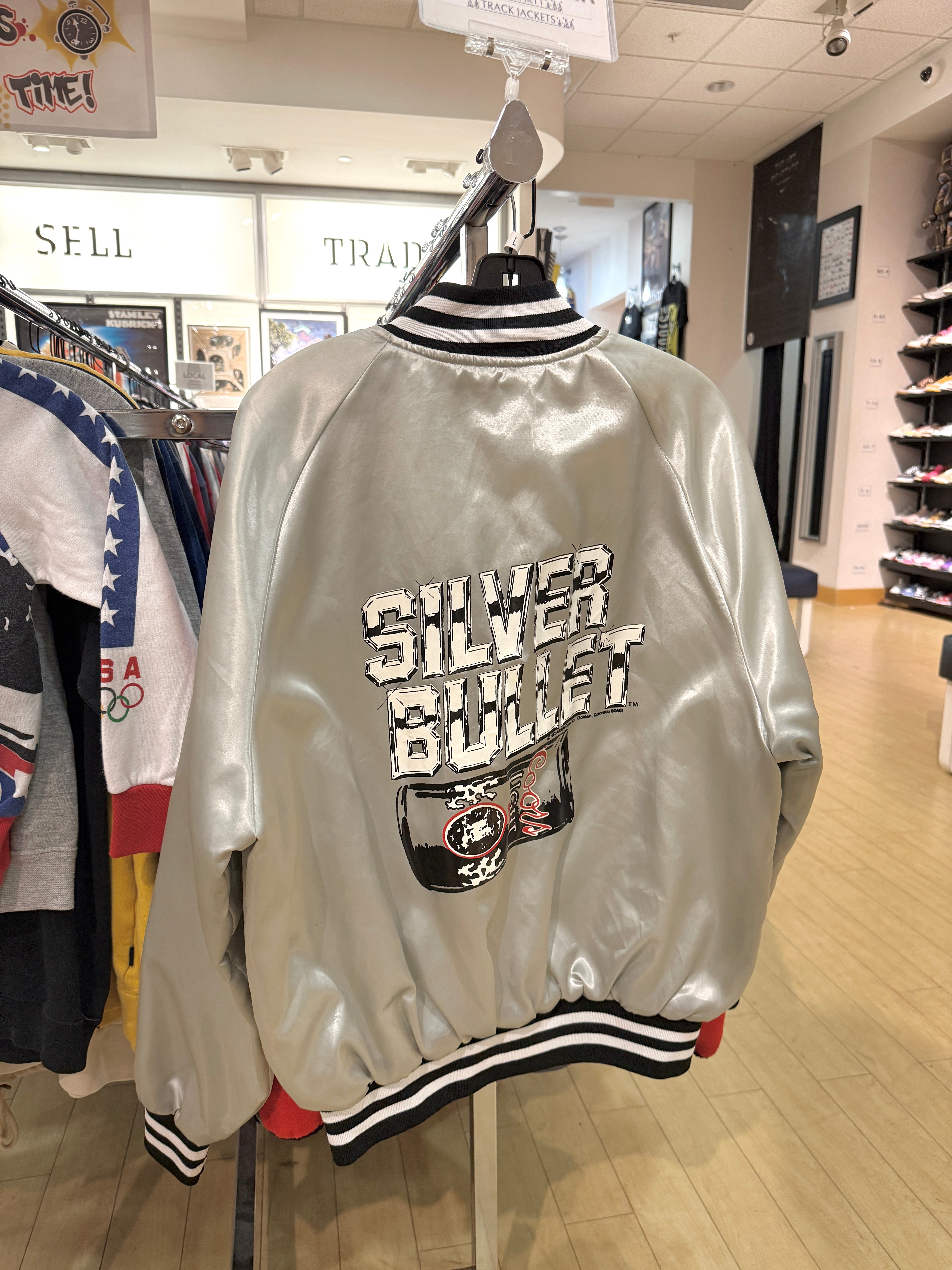 1982 Coors Light Silver Bullet Satin Jacket Sz L