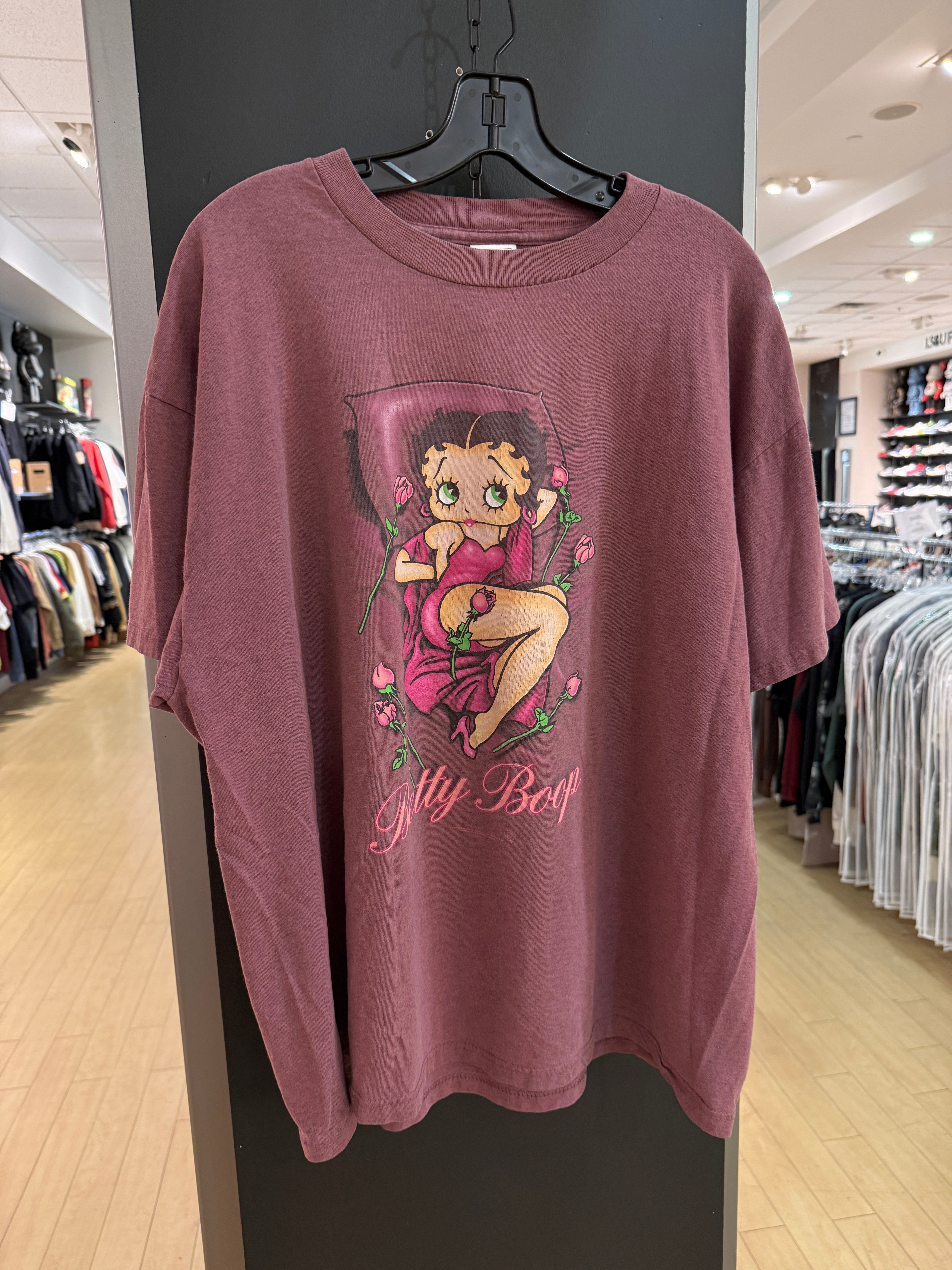 90s Betty Boop Roses Tee Size XL