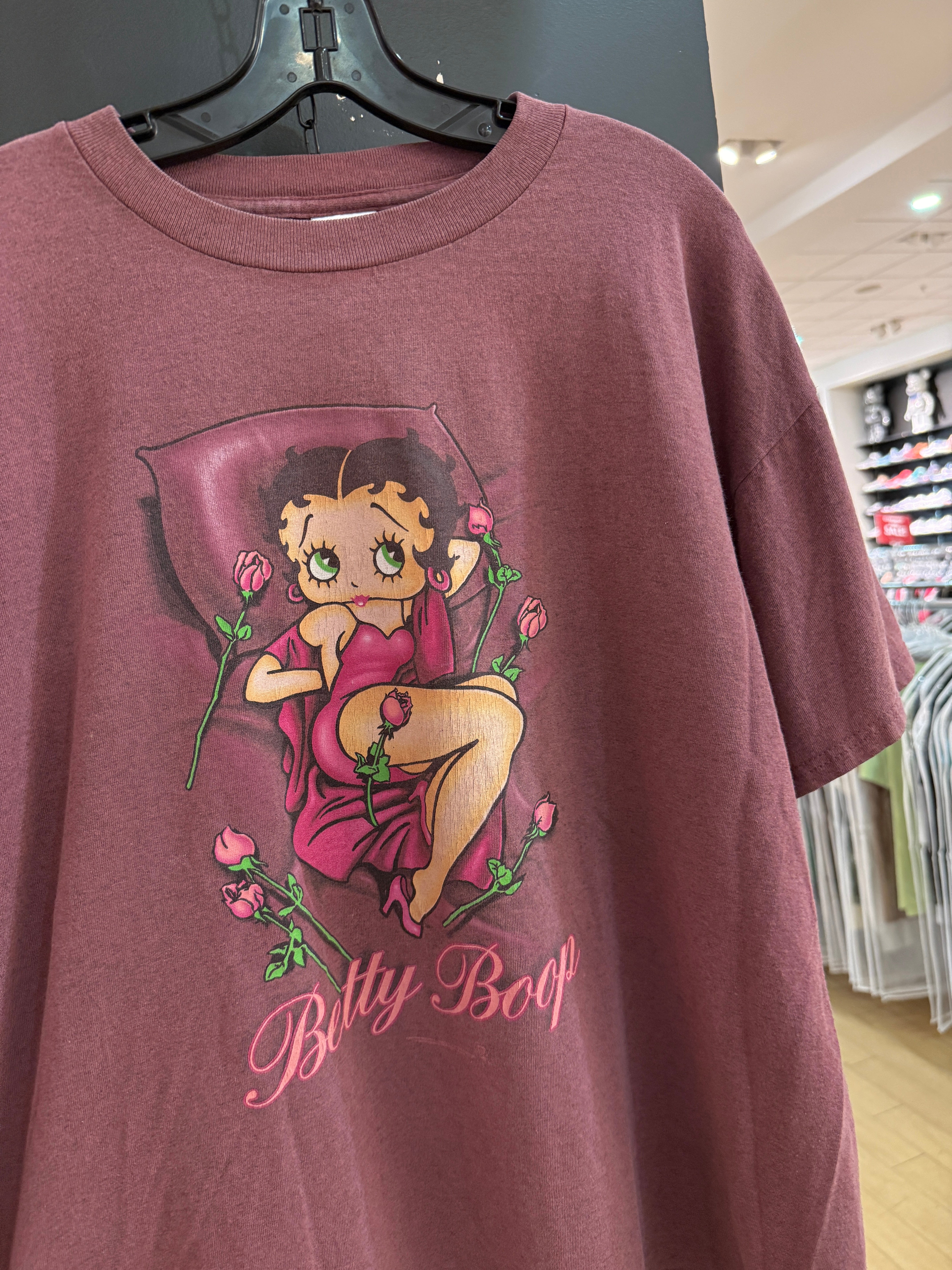 90s Betty Boop Roses Tee Size XL