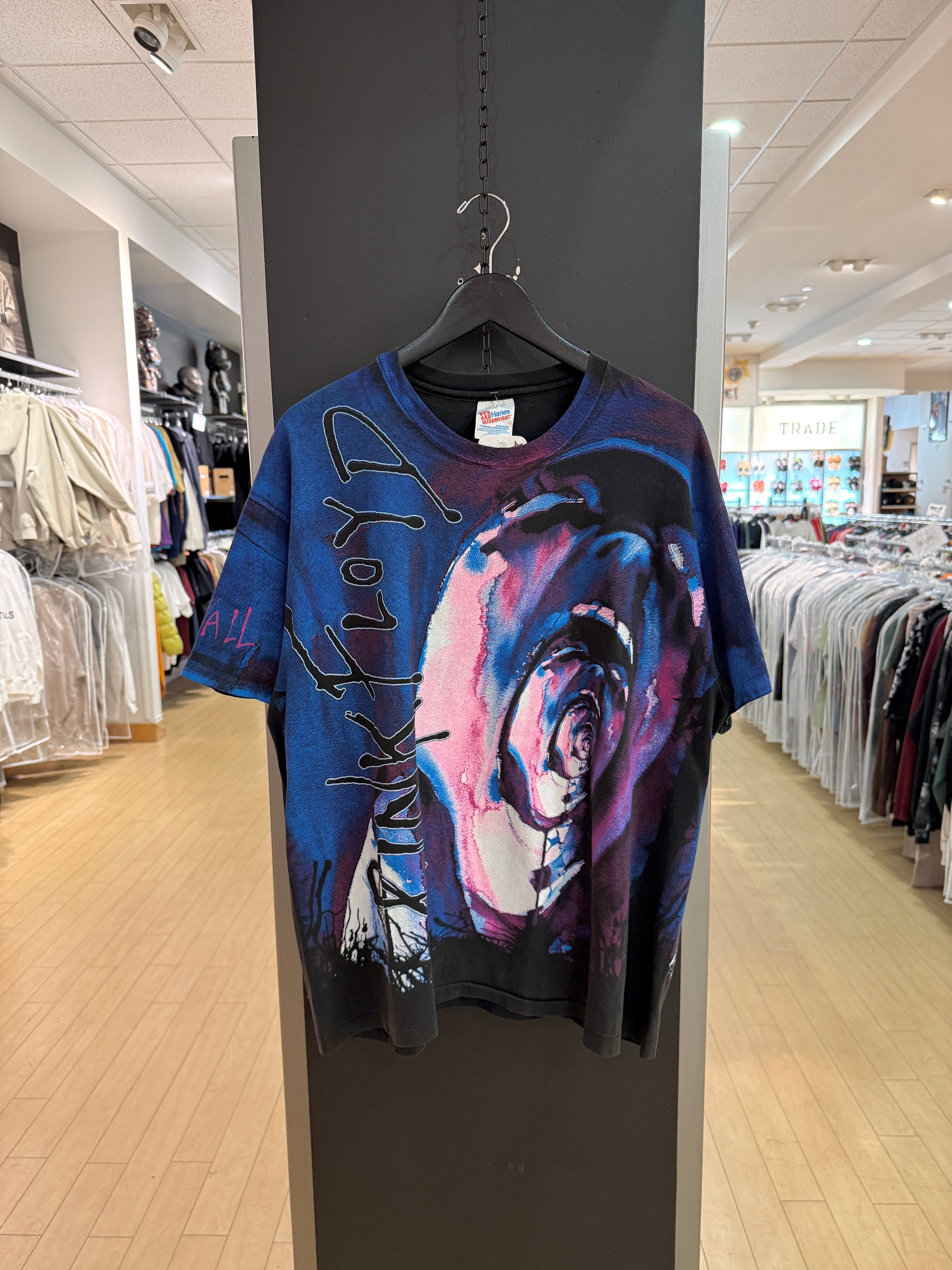 90s Pink Floyd The Wall All Over Print Tee Size XL