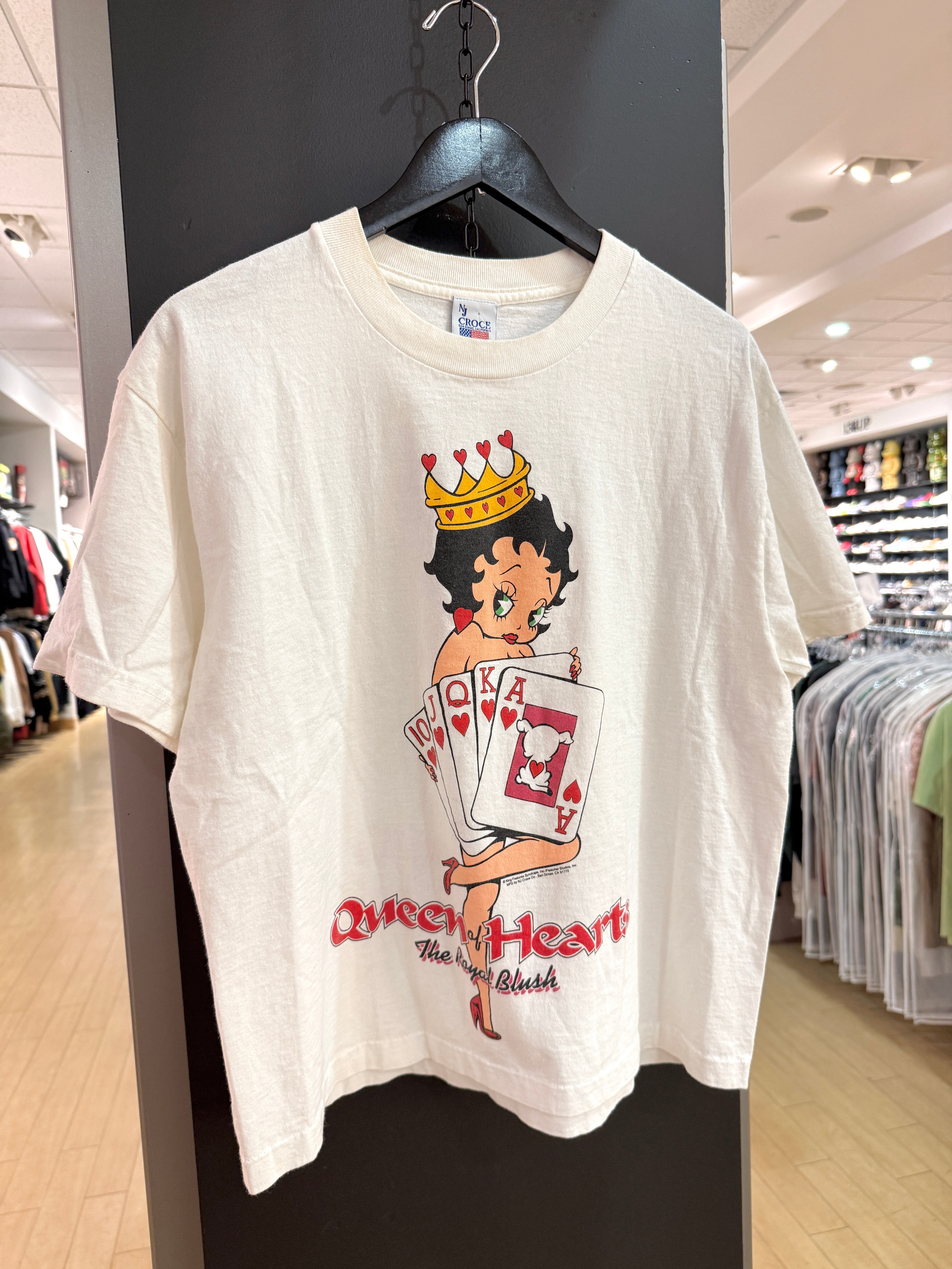90s Betty Boop Queen of Hearts Tee Size L