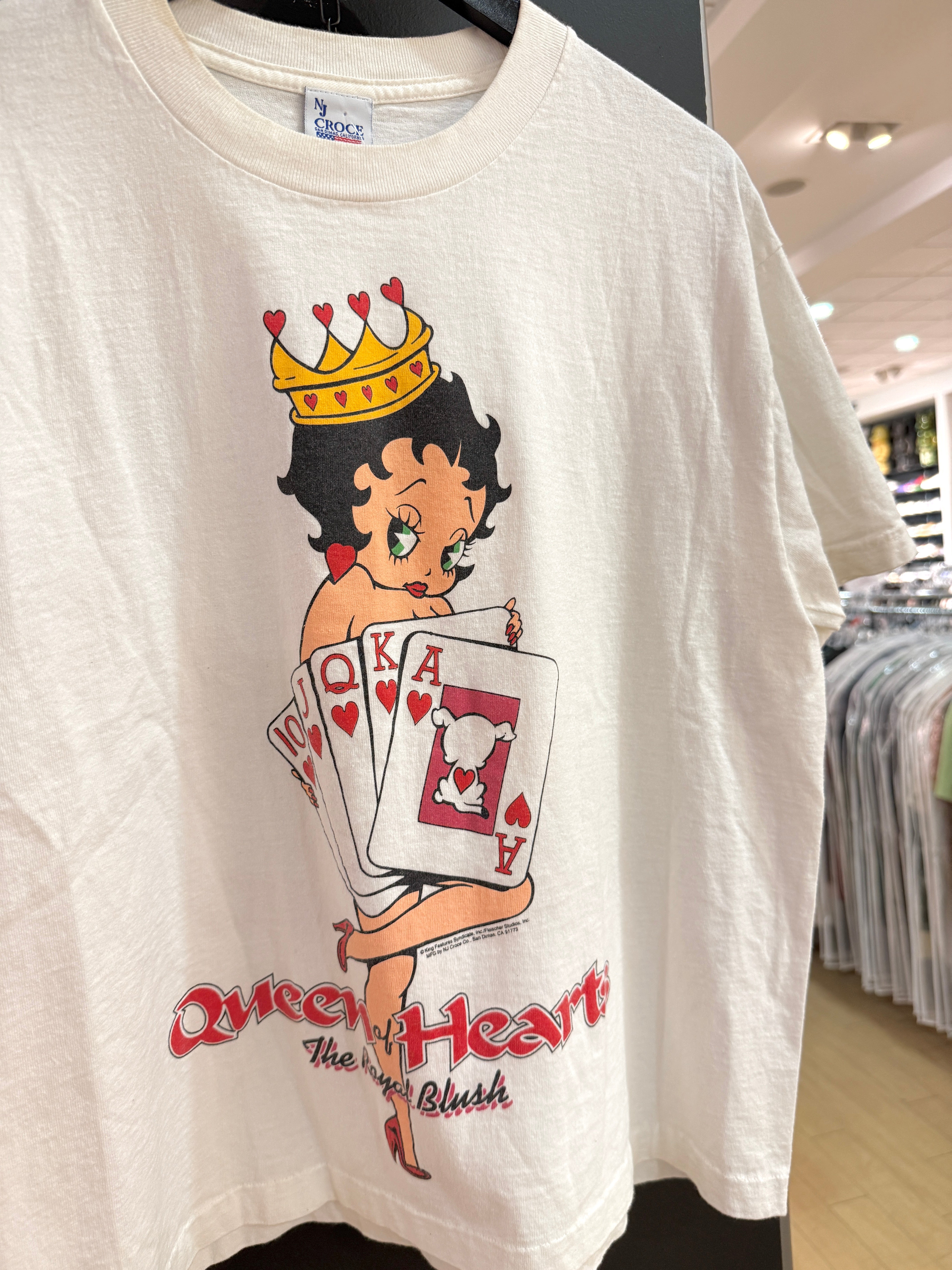 90s Betty Boop Queen of Hearts Tee Size L